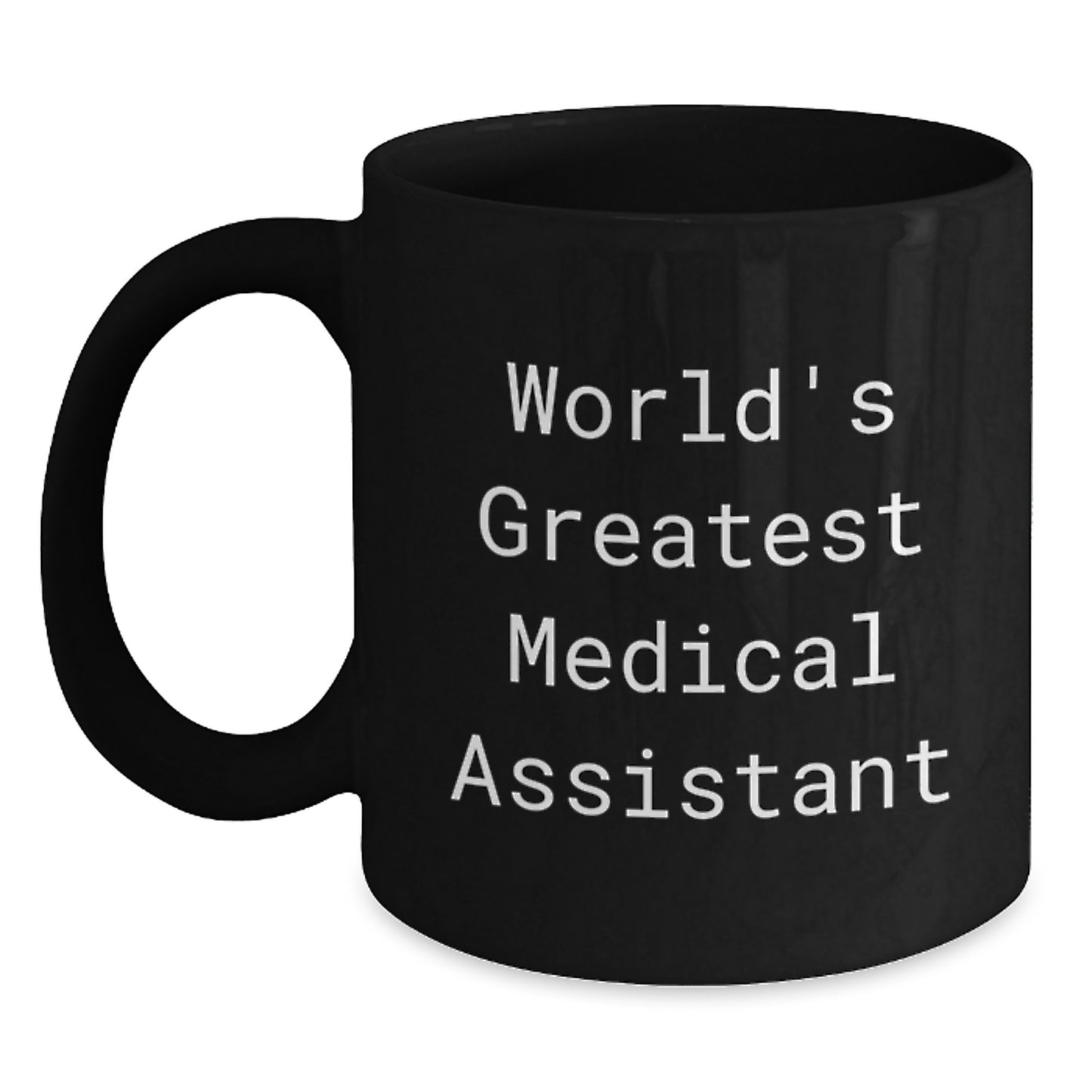 Funny Medical Assistant Gifts for Medical Assistants, World's Greatest Medical Assistant Black Coffee Mug, Father's Day Unique Gifts from Family - Main