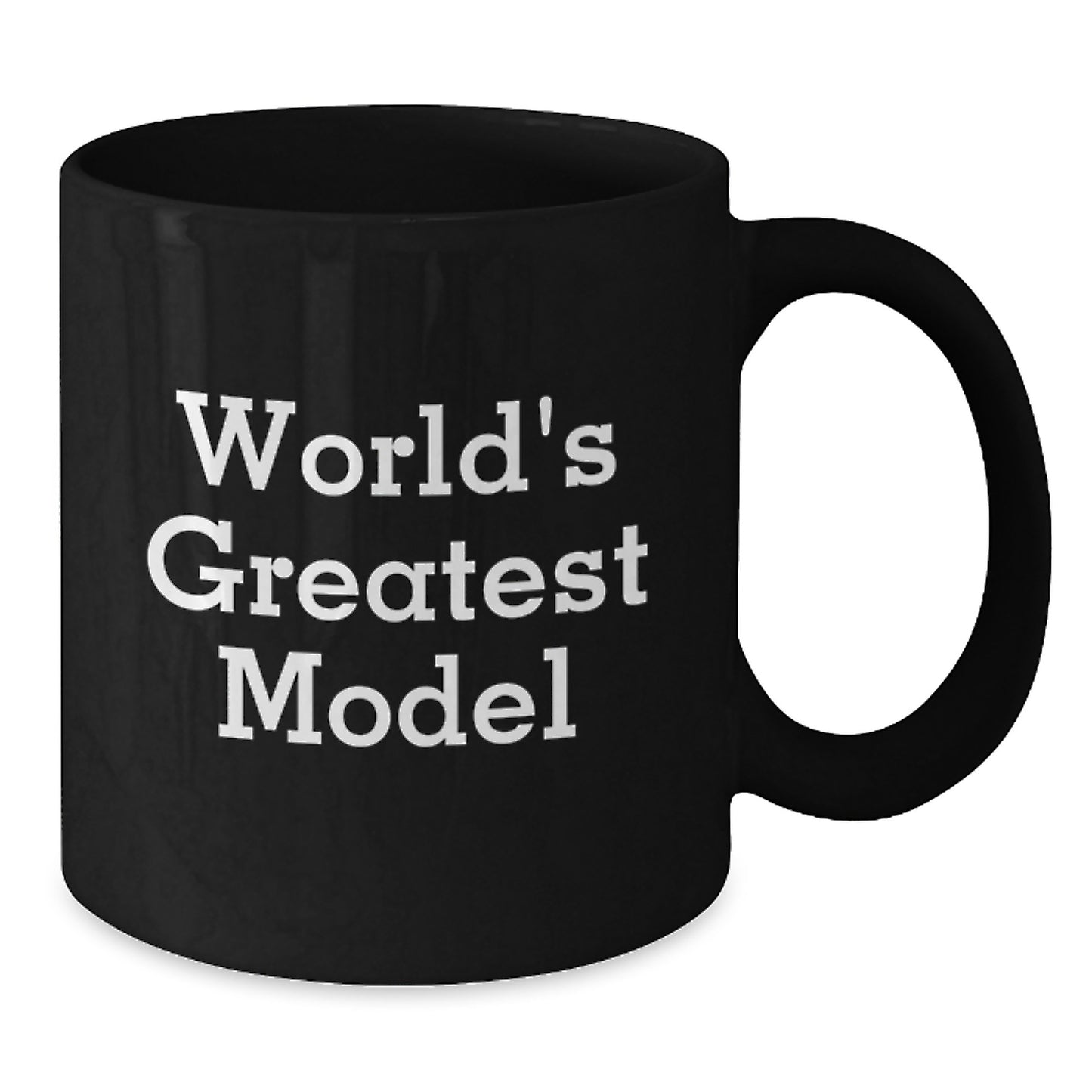 Funny Model Gifts from Friends for Dad World's Greatest Model Black Coffee Mug - Additional