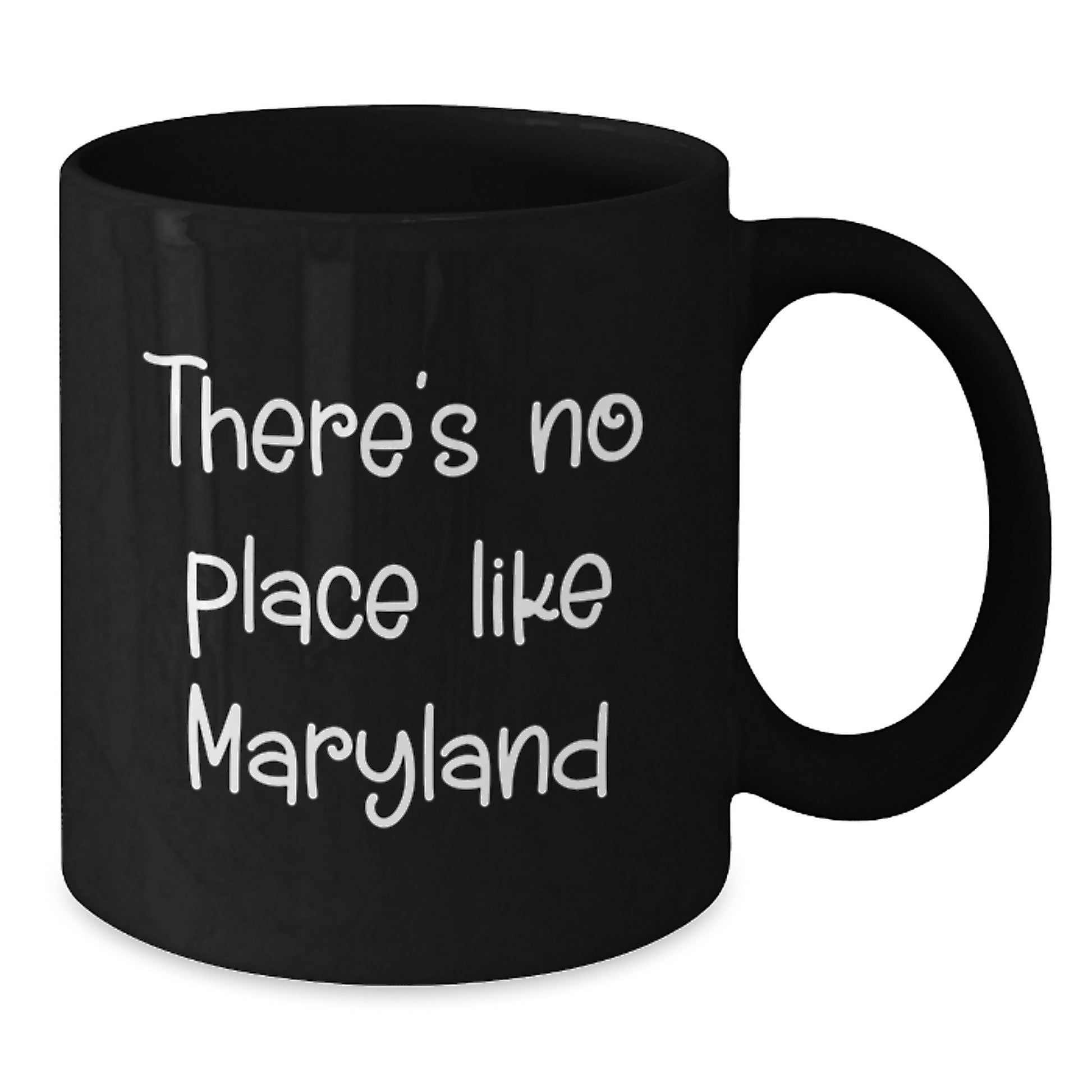 Funny 'There's No Place Like Maryland' Black Coffee Mugs Gifts from Friends to Graduation Unique Maryland Gifts for Men Women Family - Additional