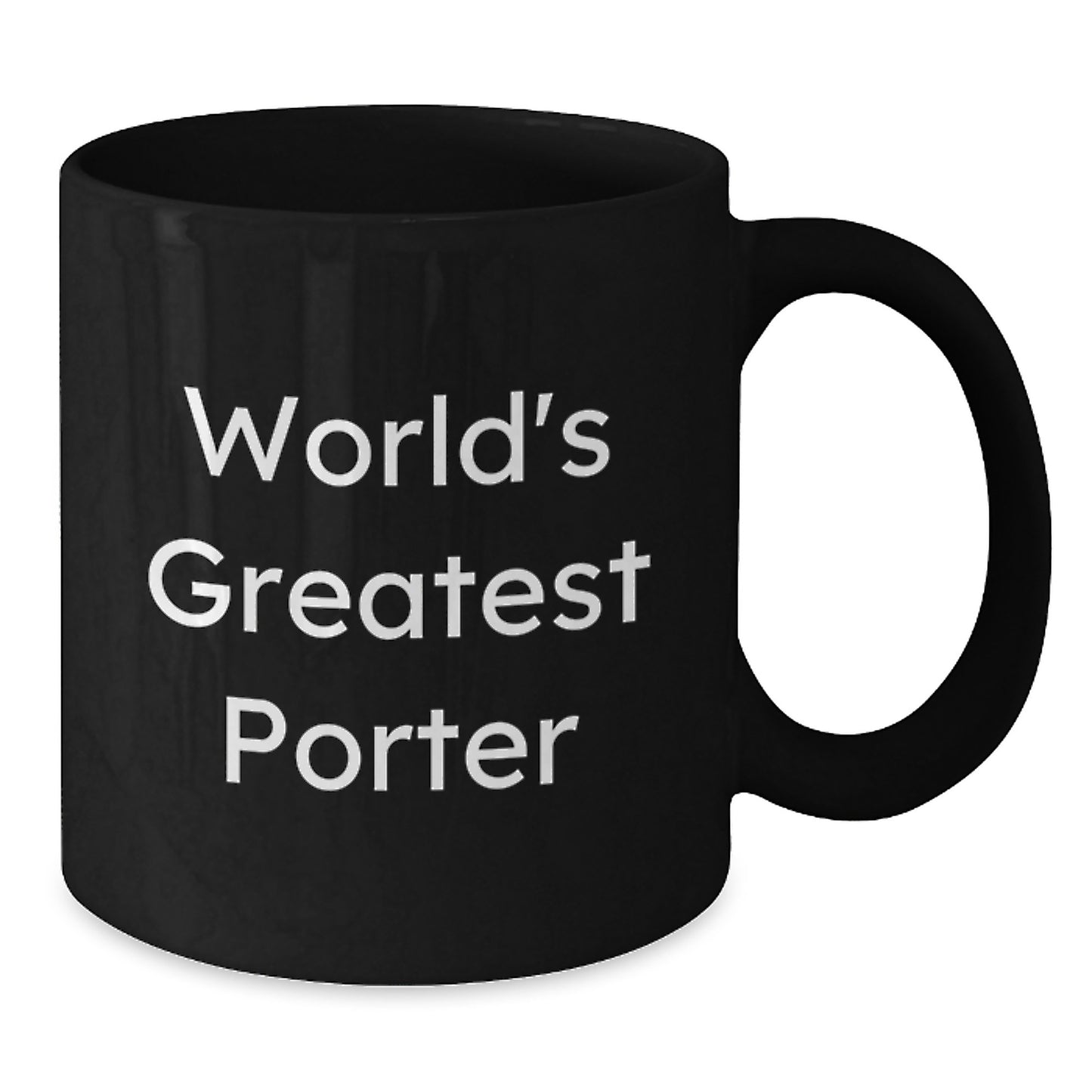 Porter Keepsake Black Coffee Mug for Him Birthday Gift - Additional