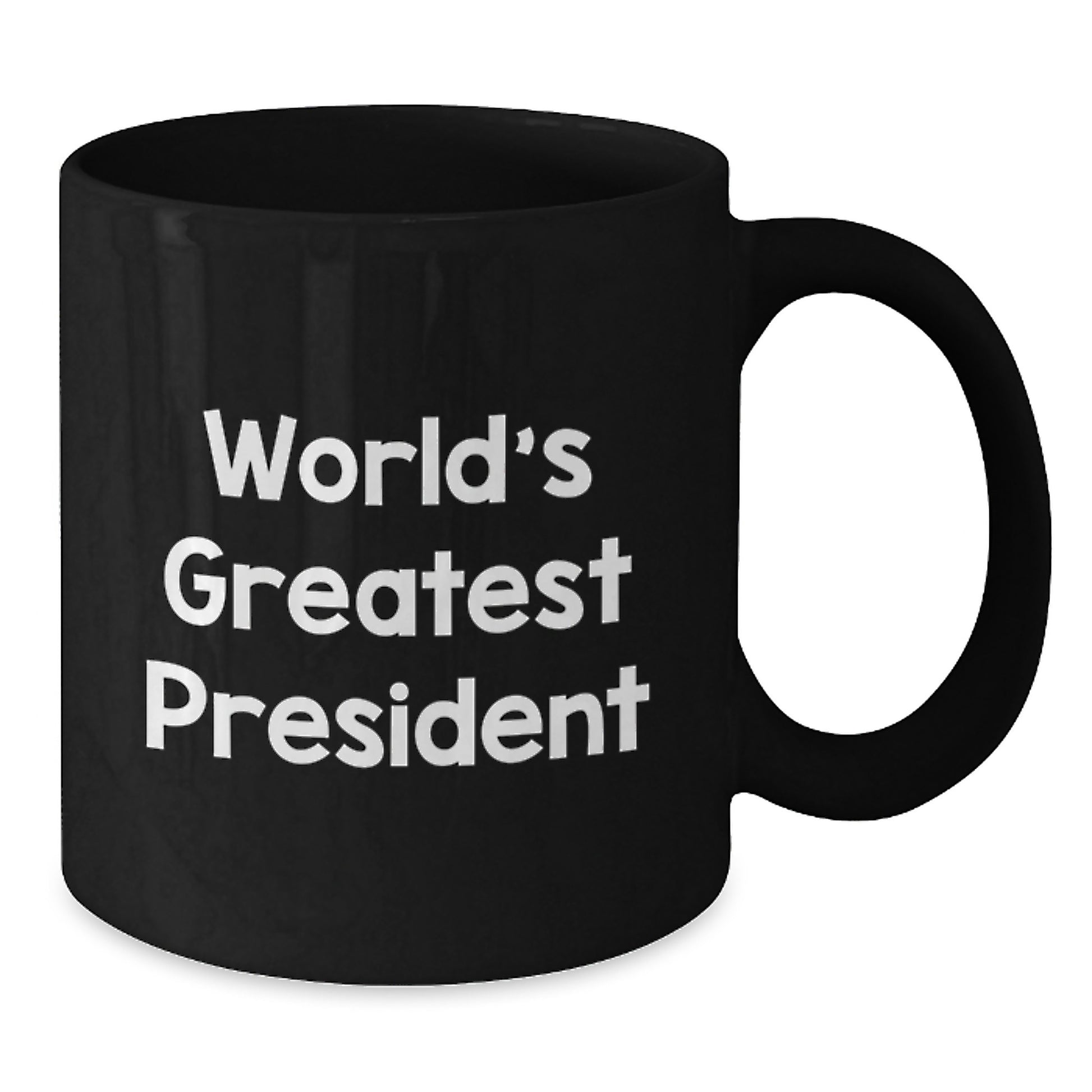 World's Greatest President Funny Quote Black Coffee Mug, Gifts for Family from Friends, President Graduation Unique Gifts - Additional