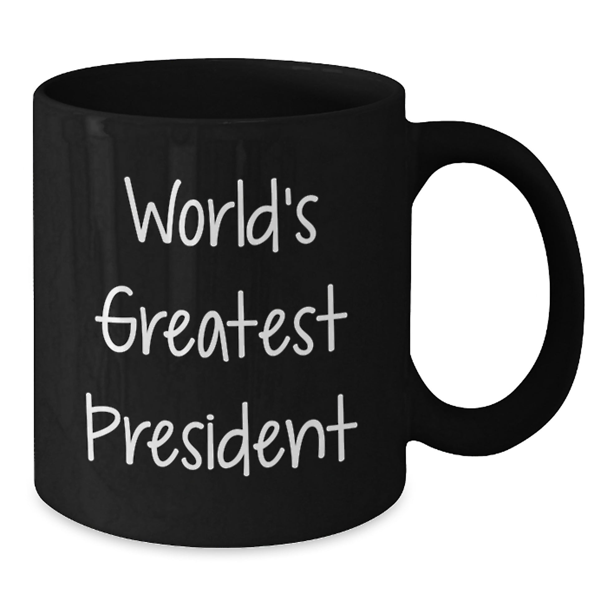 Funny World's Greatest President Gifts from Friends to President, President Black Coffee Mug for President Graduation Unique Gifts - Additional