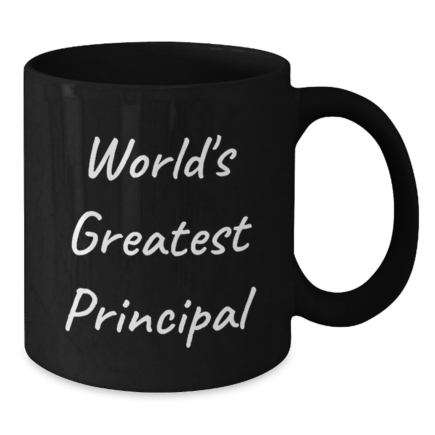 Funny Principal Quotes Gifts from Men to World's Greatest Principal Black Coffee Mug for Graduation Unique Gifts - Additional