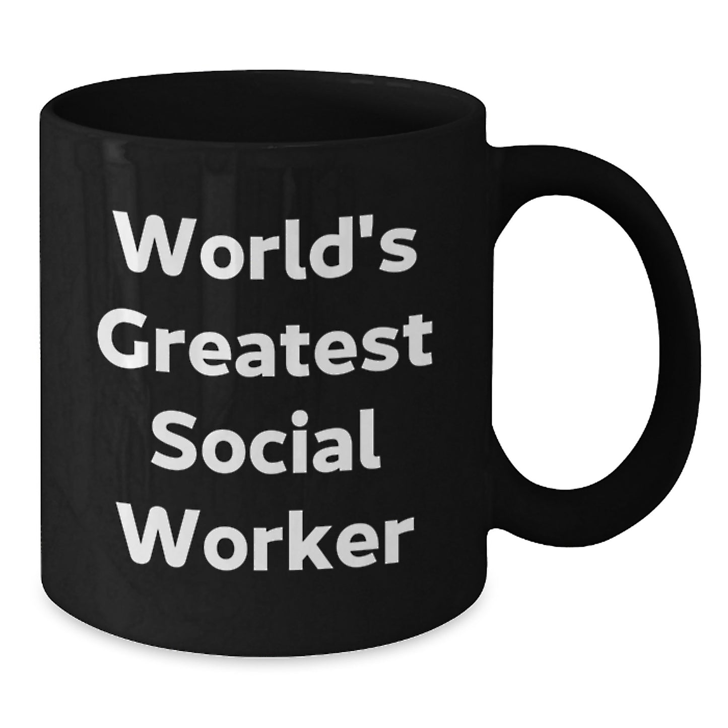 Social Worker Keepsake Black Coffee Mug for Him Birthday Gift - Additional