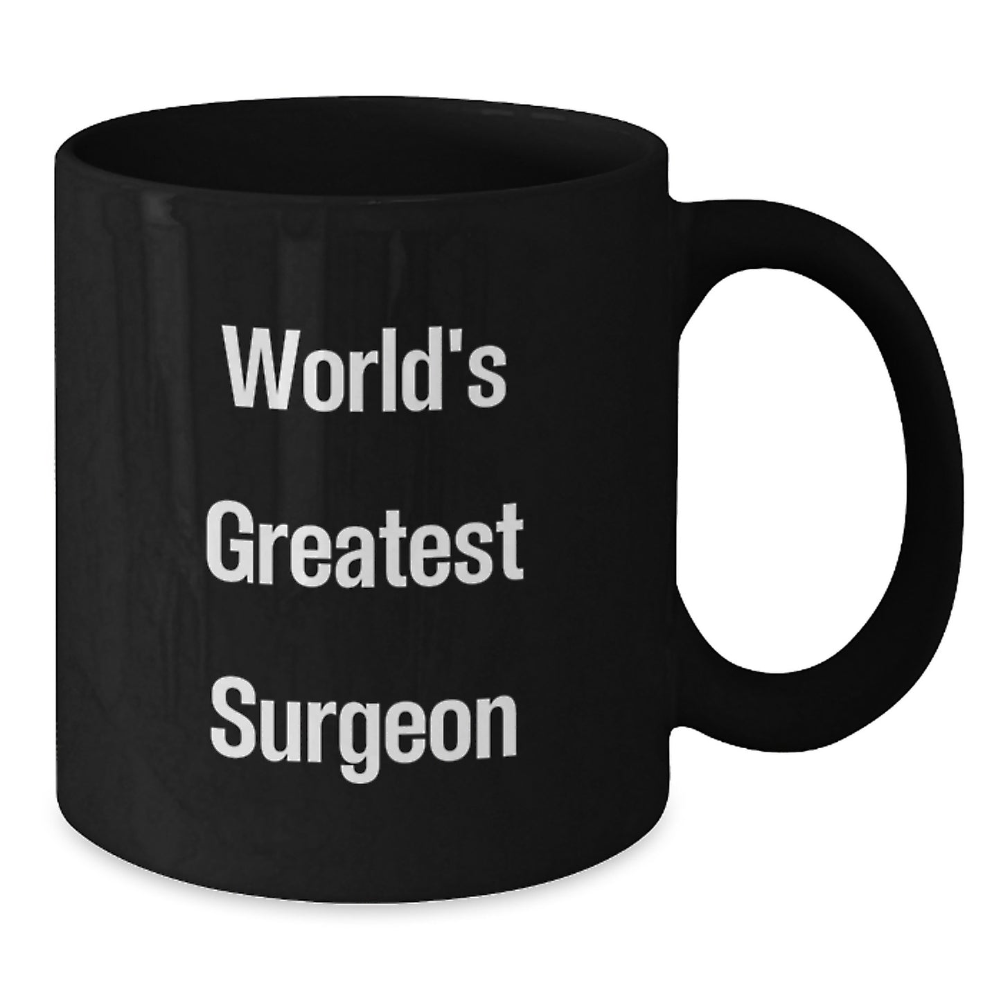 Surgeon Keepsake Black Ceramic Coffee Mug for Him Birthday Gift - Additional
