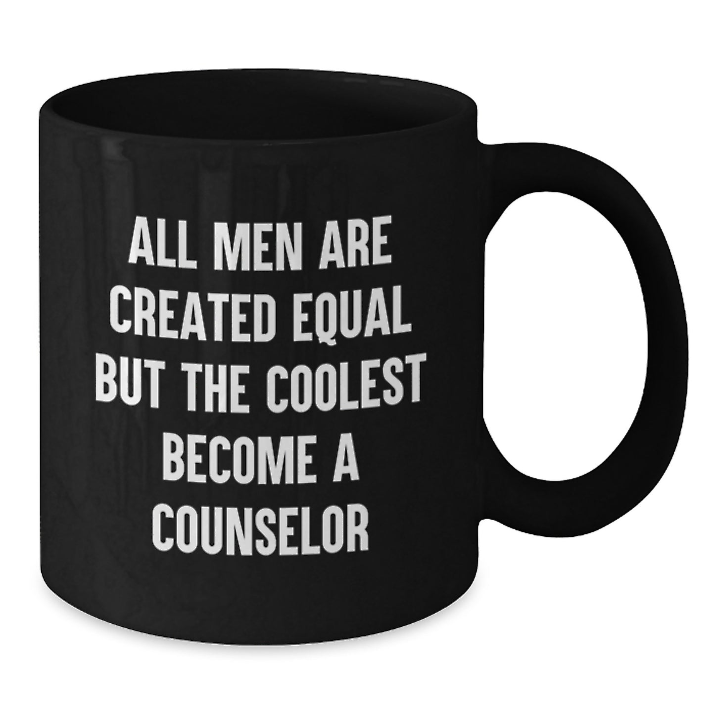 Funny Counselor Gifts for Men, Black Coffee Mug, Dad Become Counselor, Unique Father's Day Unique Gifts from Friends - Additional