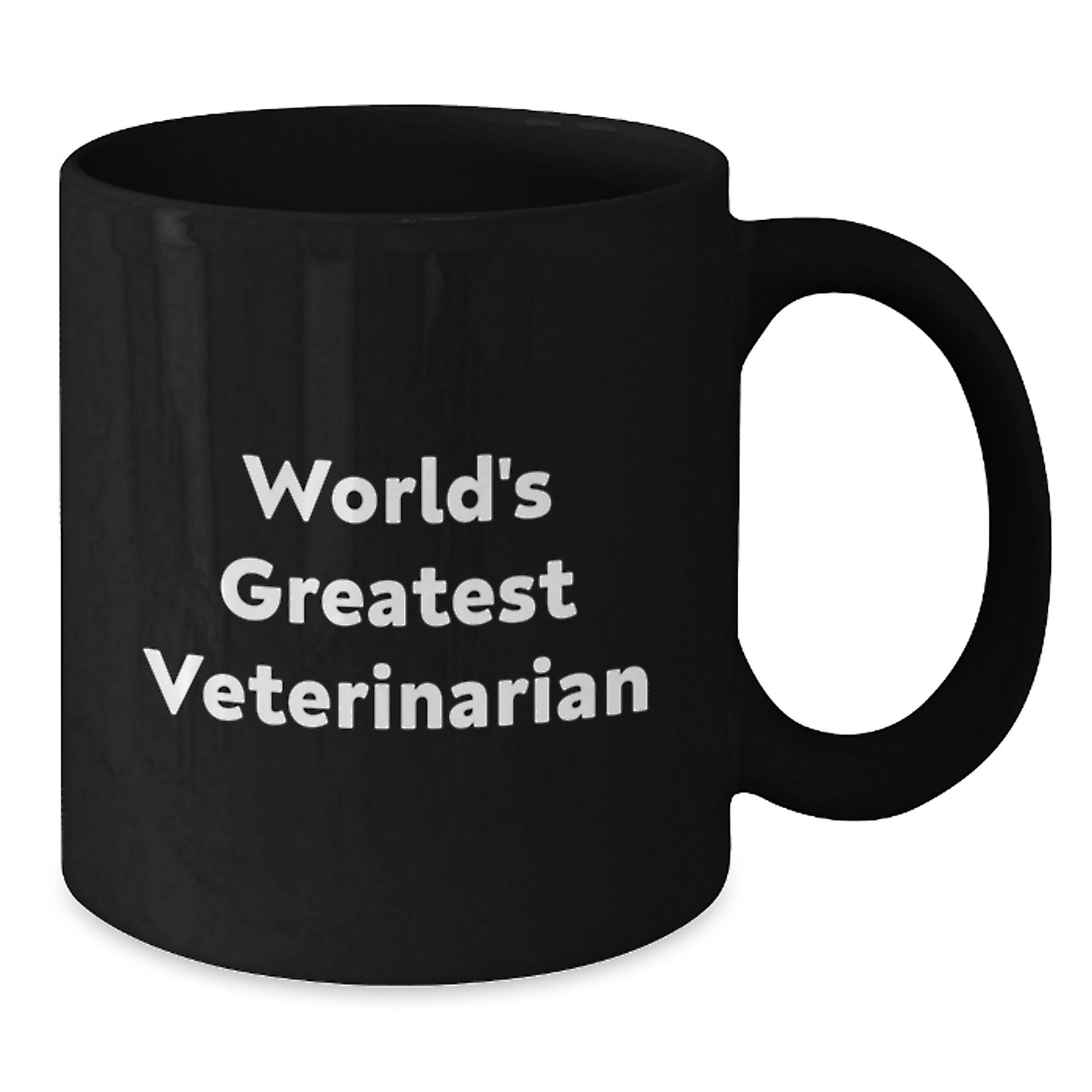 Funny World's Greatest Veterinarian Humor Gifts from Friends for Veterinarian Graduation Unique Black Coffee Mugs, Black Coffee Mug - Additional
