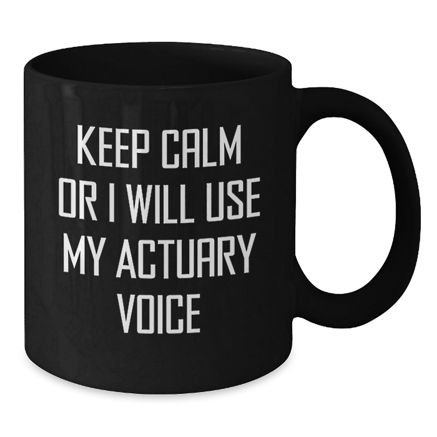 Actuary Keepsake Black Coffee Mug for Him Birthday Gift - Additional