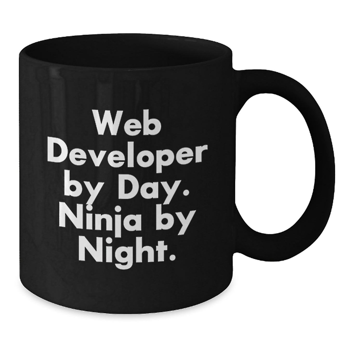 Web Developer Funny Quotes Black Coffee Mug Gifts for Web Developers from Colleagues - Additional