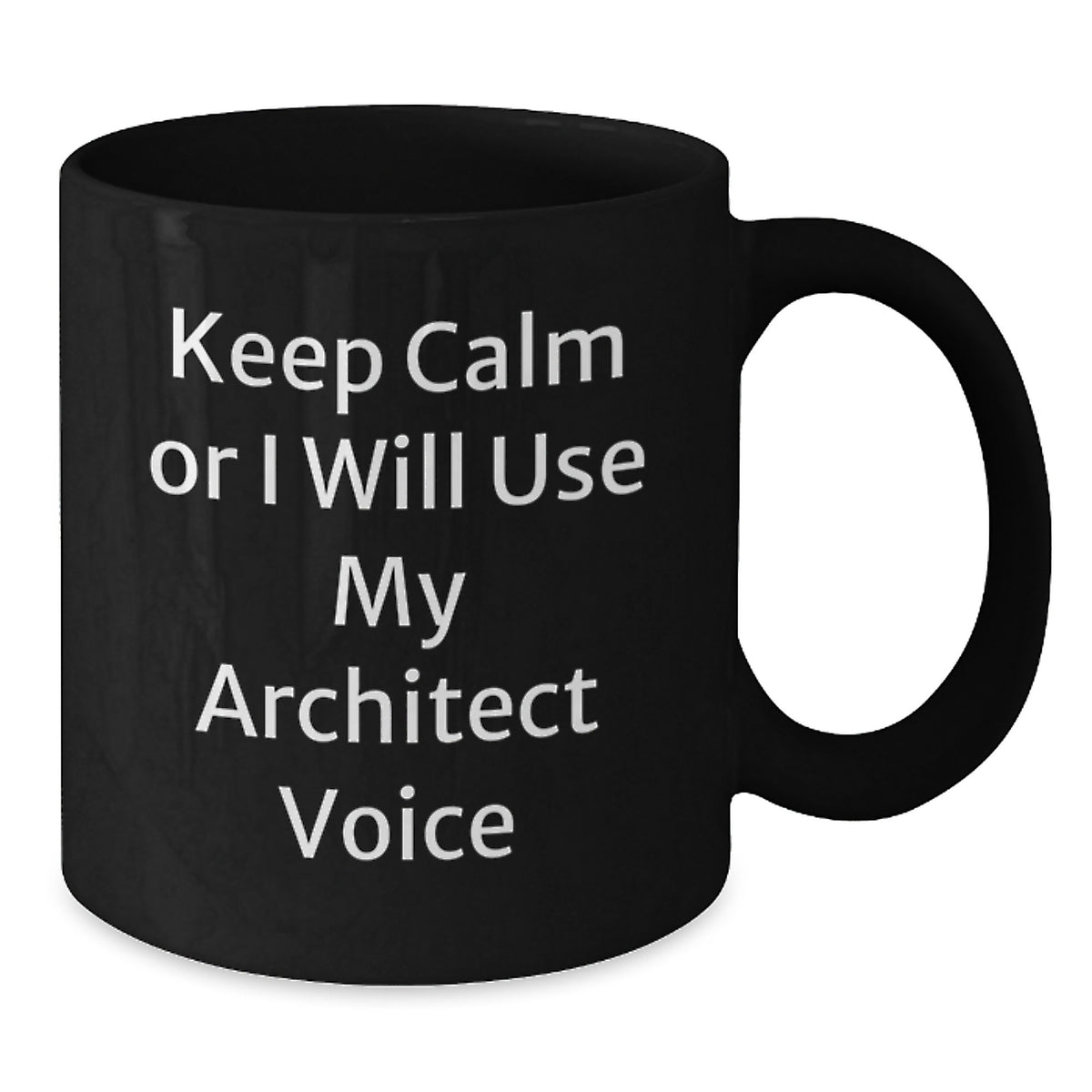 Witty Gift for Friends Novelty Architect Mug - Keep Calm Or I Will Use - Additional