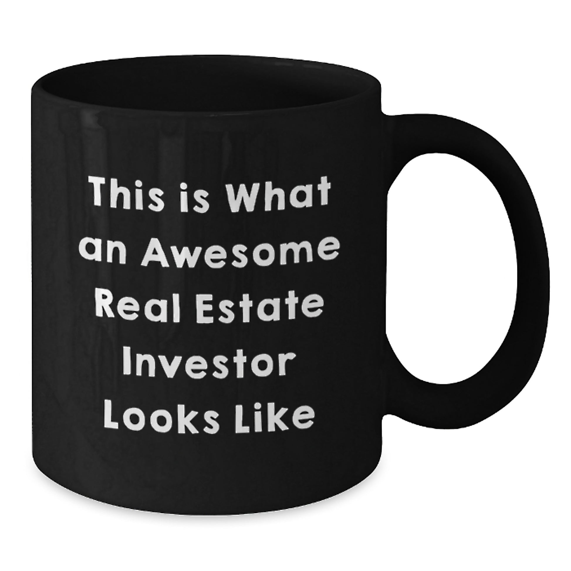 Funny Inspirational Gifts from Men to Real Estate Investor Friends, Black Coffee Mug for Real Estate Investor Graduation Unique Gifts - Additional