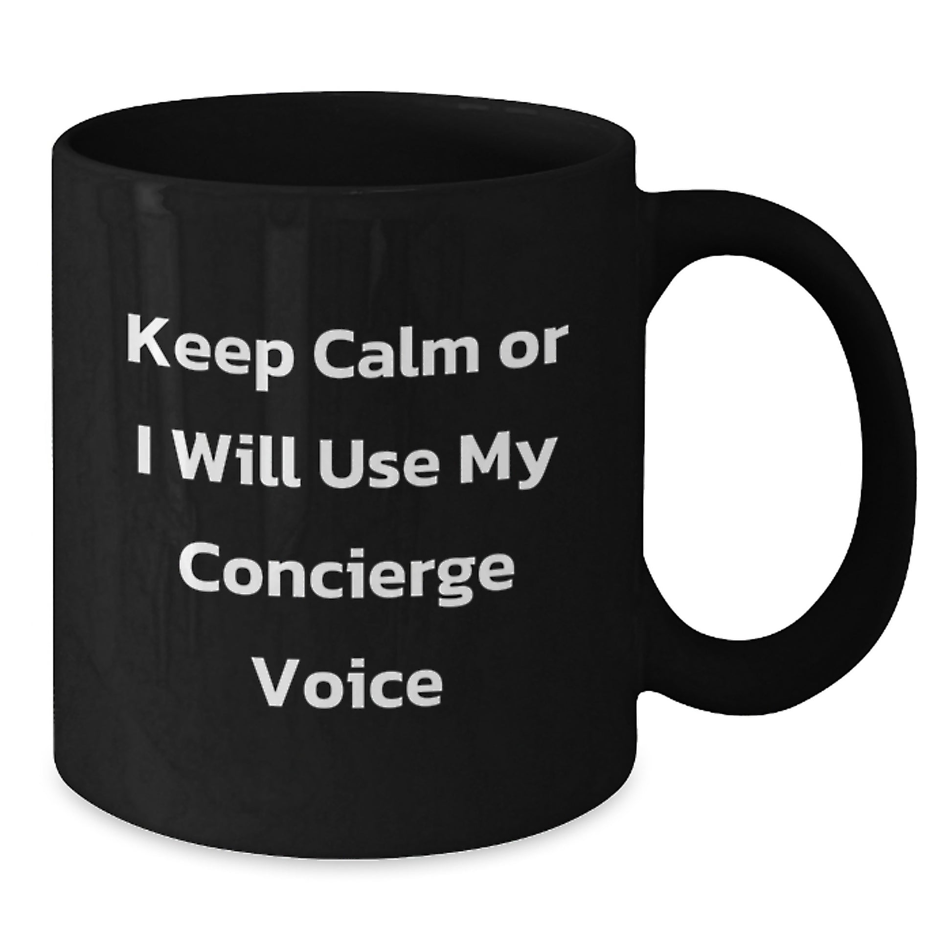 Concierge Keepsake Black Coffee Mug 11oz for Him Birthday Gift Ceramic - Additional