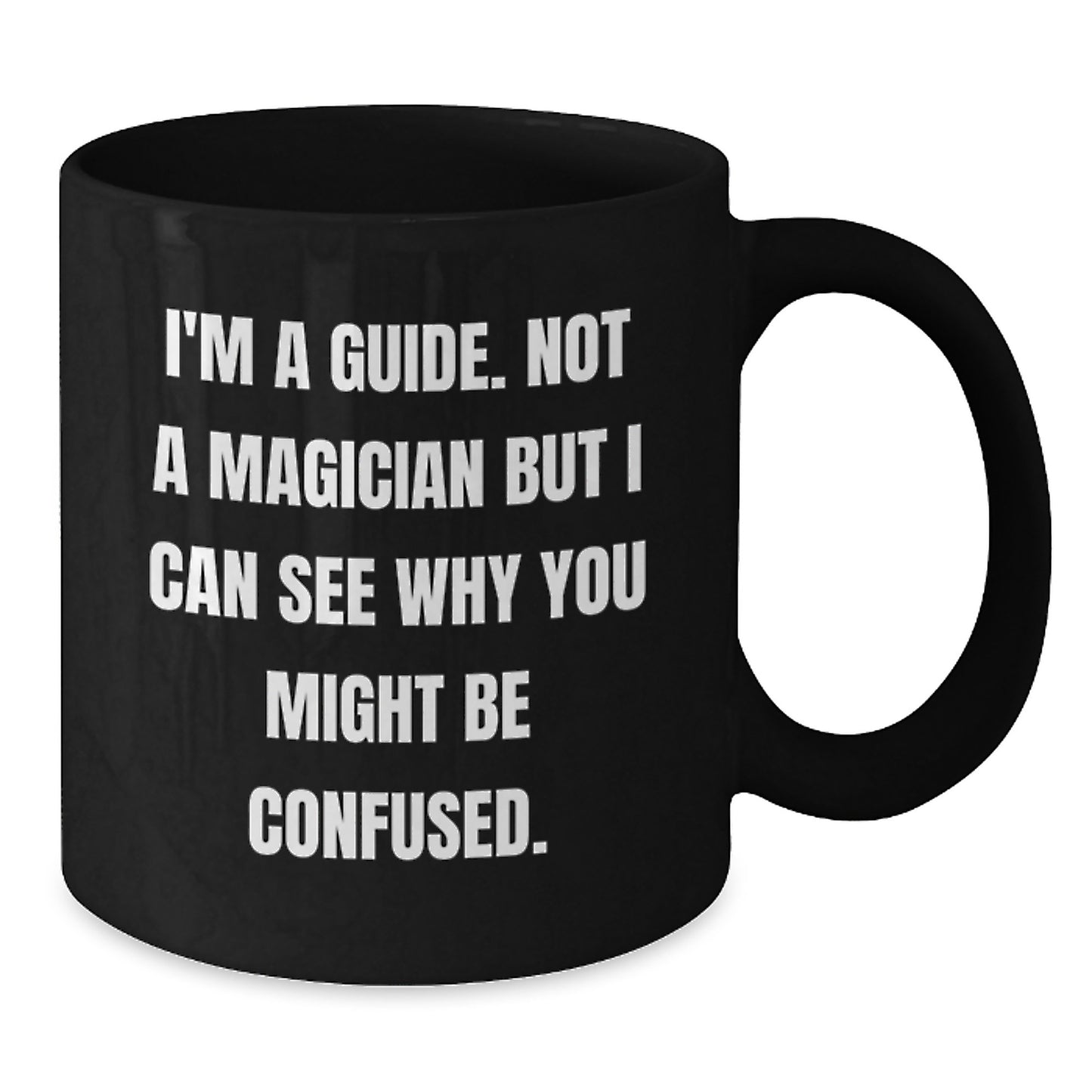 Funny Graduation Guide Gifts for Men, Black Coffee Mug with Encouragement Quote, Gifts from Friends or Family - Additional