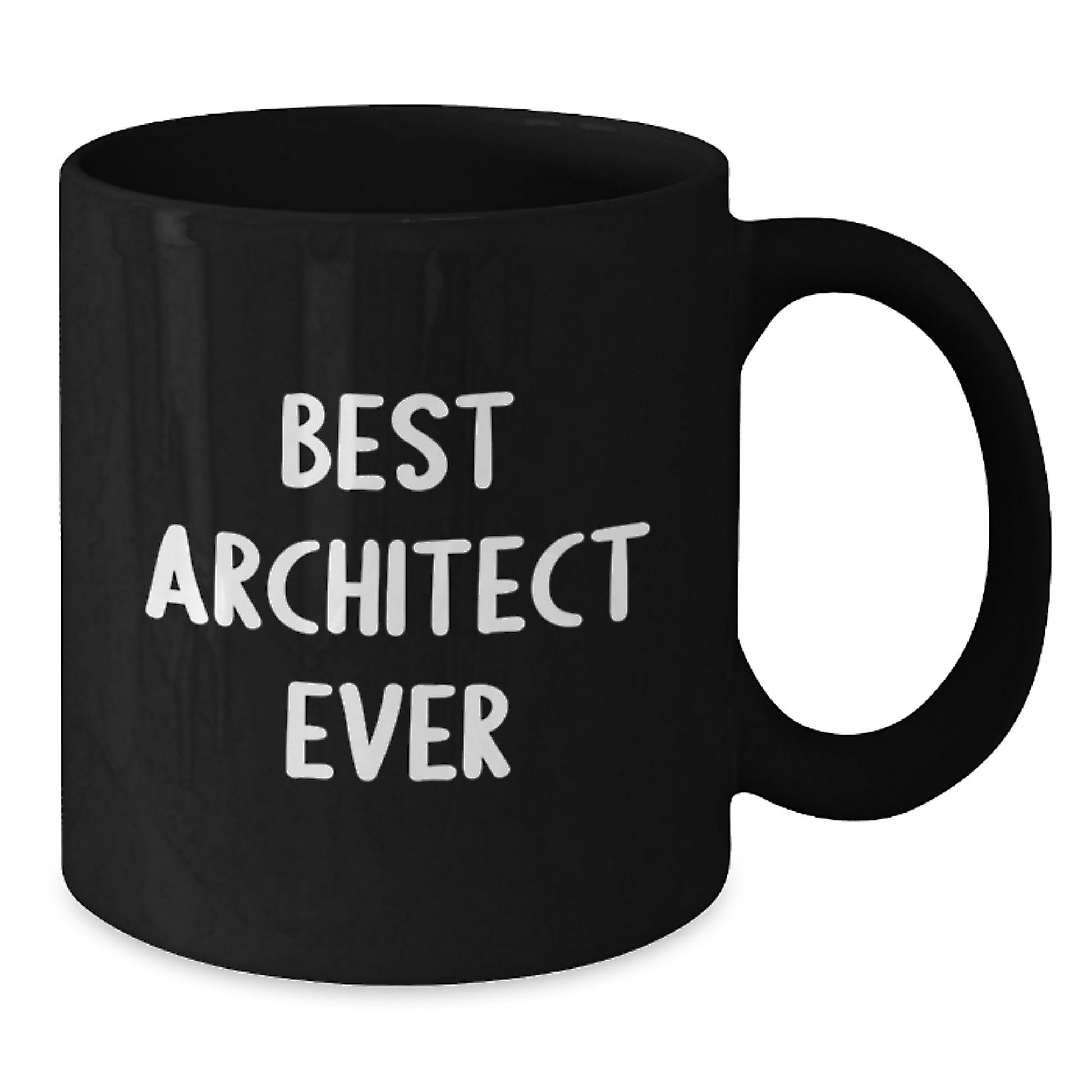 Unique Birthday Unique Gifts from Friends to Best Architect Ever Black Coffee Mugs for Men, Funny Quote Coffee Mug for Architect Enthusiasts - Additional