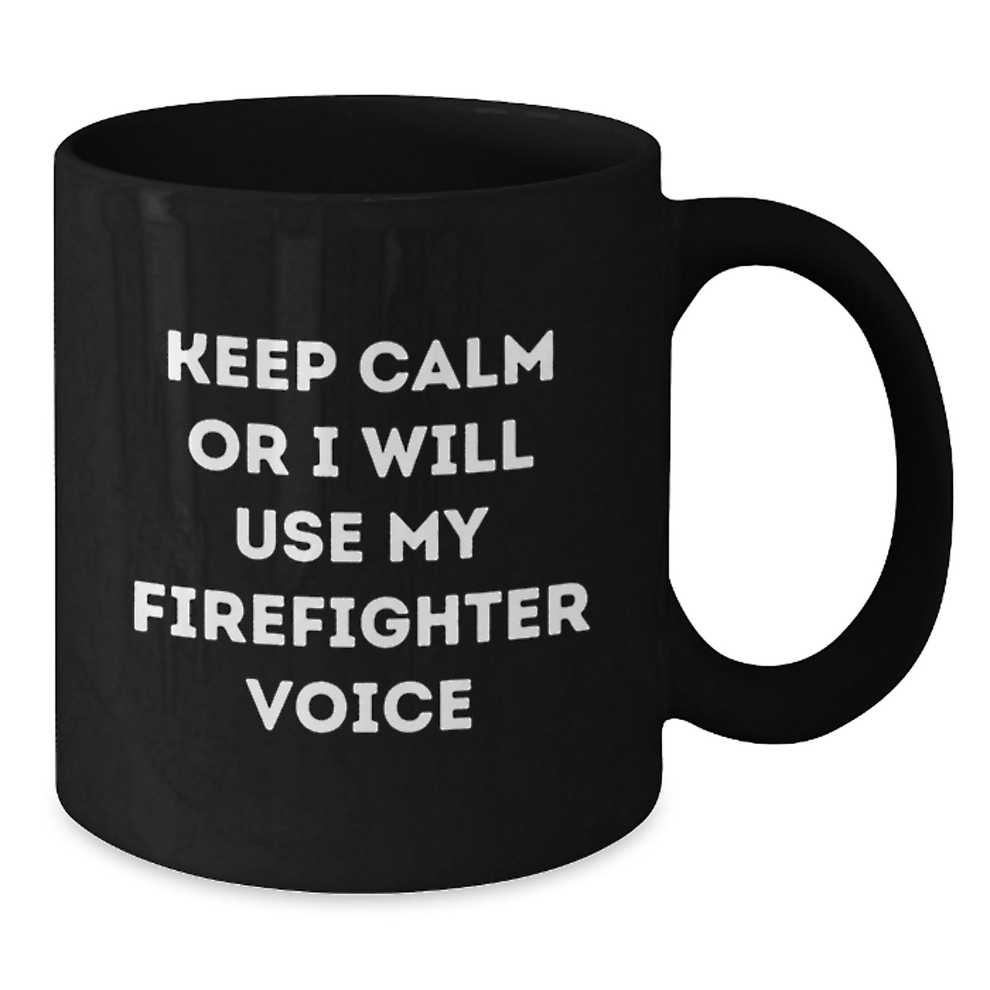 Firefighter Keepsake Black Coffee Mug 11oz for Him Birthday Gift - Additional