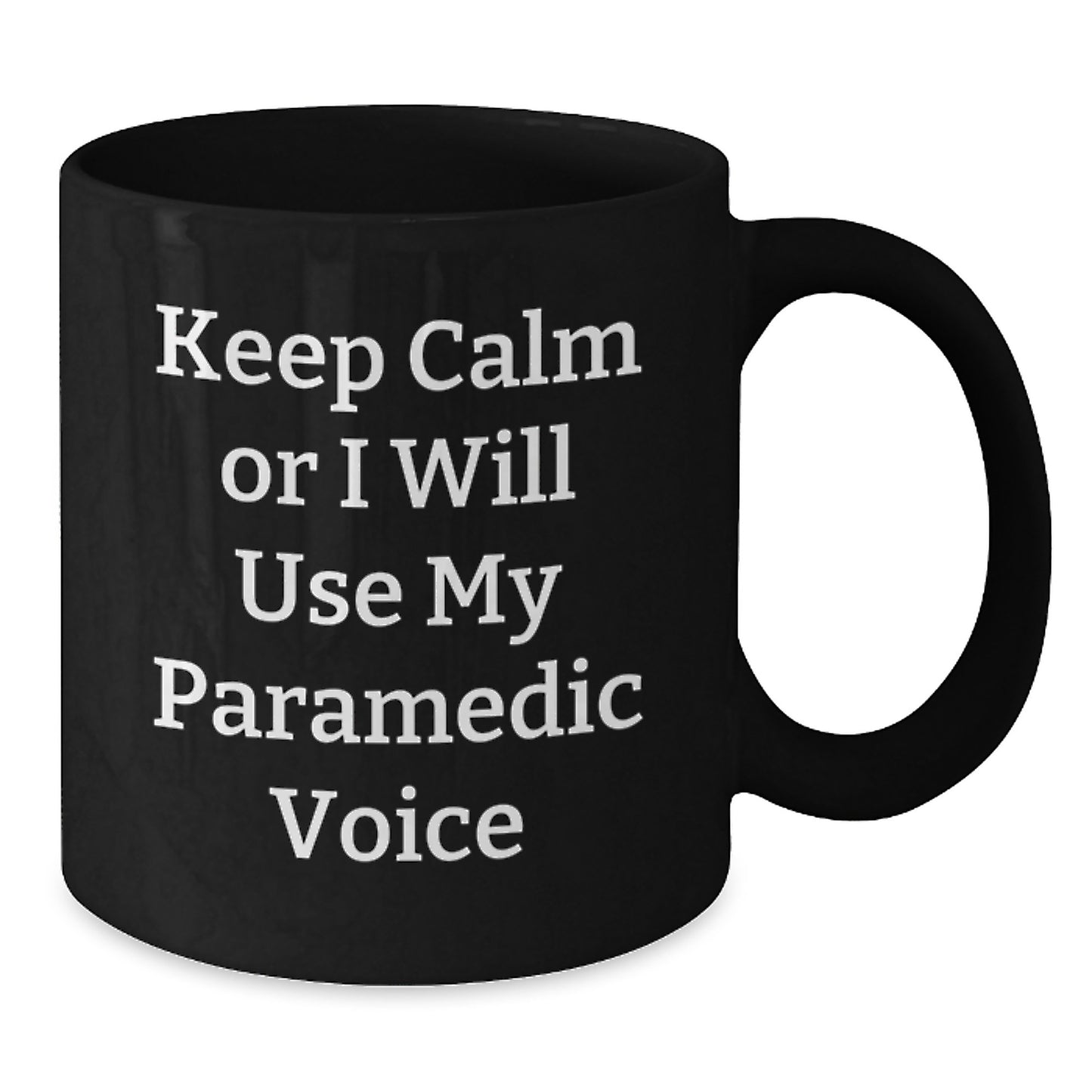 Paramedic Keepsake Black Coffee Ceramic Mug for Him – Birthday Gift - Additional