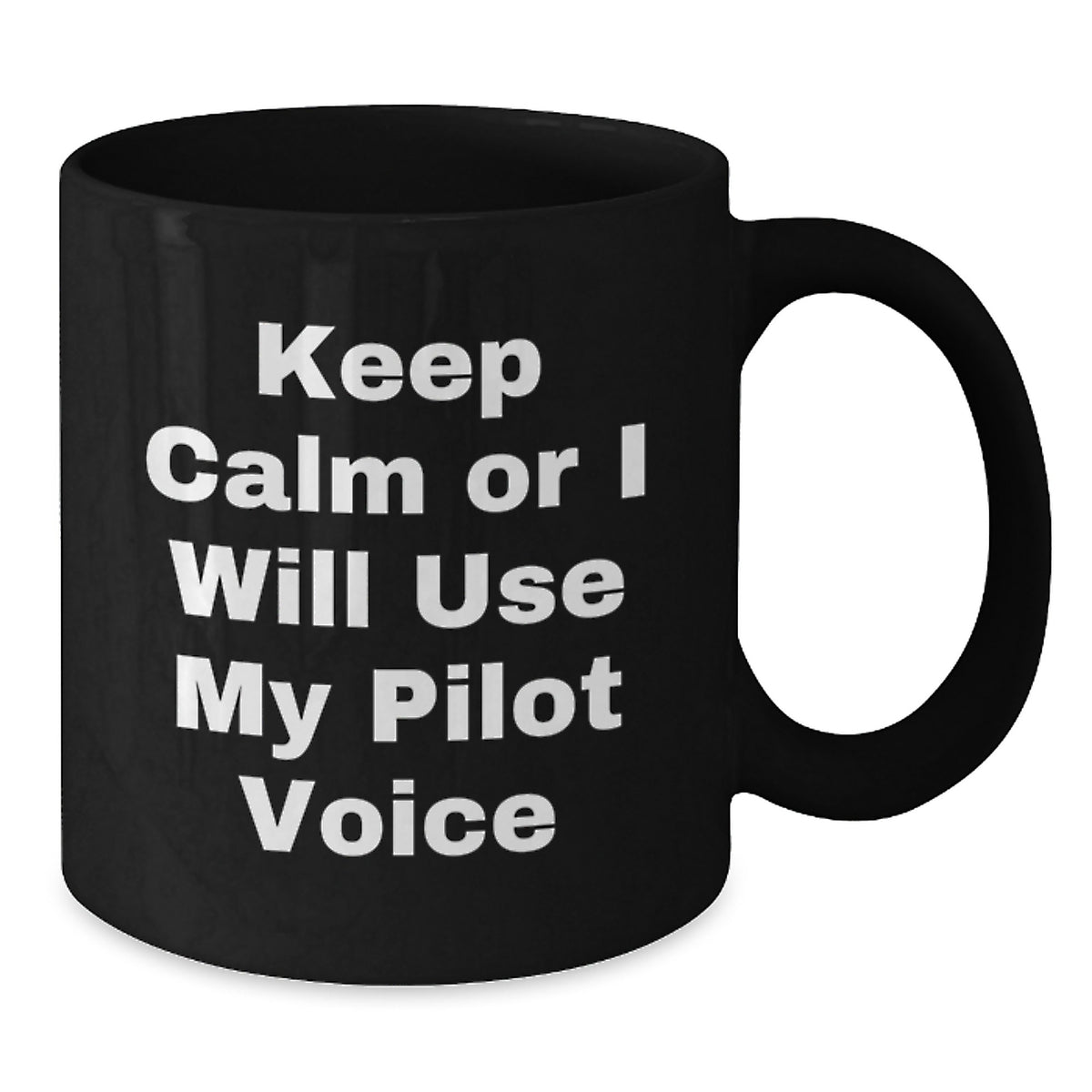 Pilot Gift for Him Keep Calm Tone Coffee Mug Keepsake - Additional