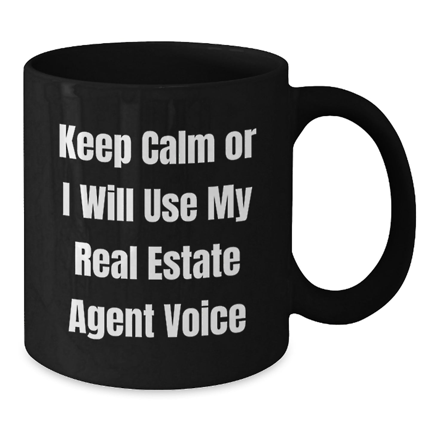 Real Estate Agent Keepsake Mug for Him Graduation Gift Black 11oz - Additional