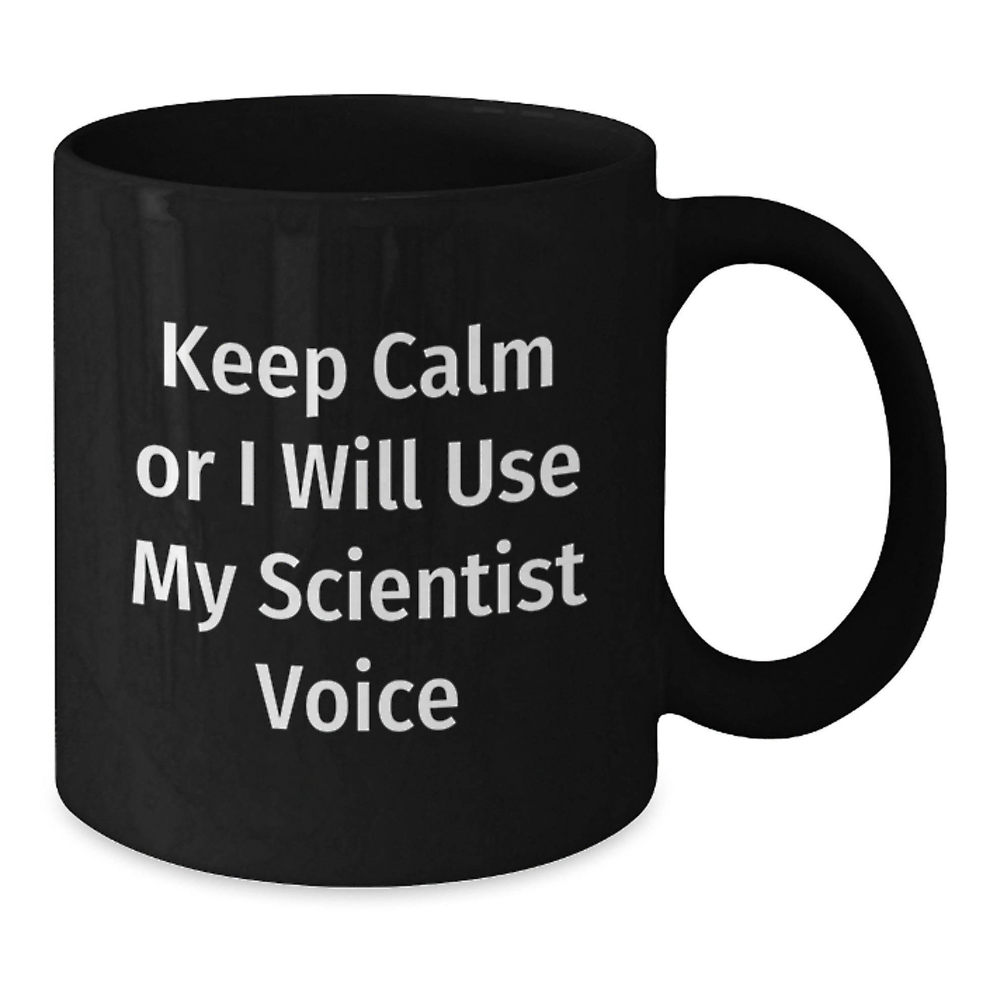 Scientist Keepsake Black Coffee Mug for Him Birthday Gift 11oz Ceramic - Additional