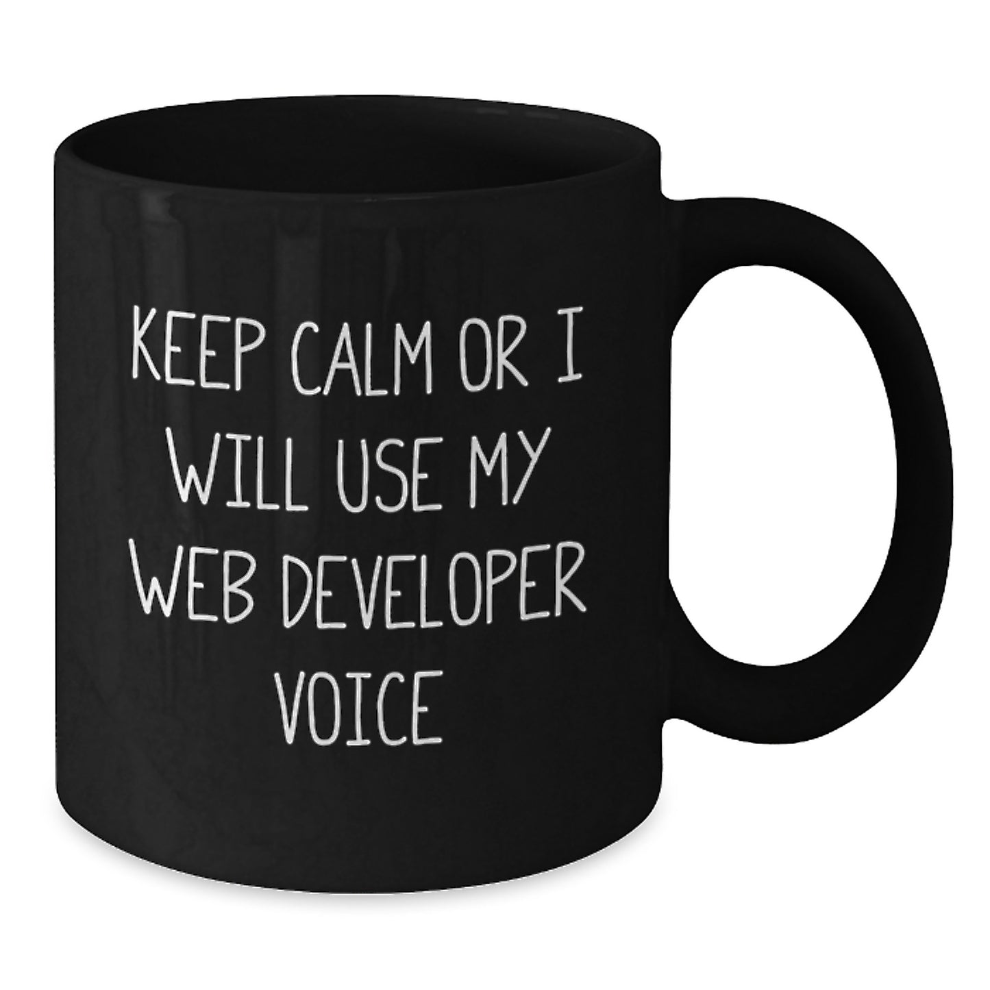 Funny Web Developer Gifts from Men, Black Coffee Mug for Web Developer, Mother's Day Unique - Additional