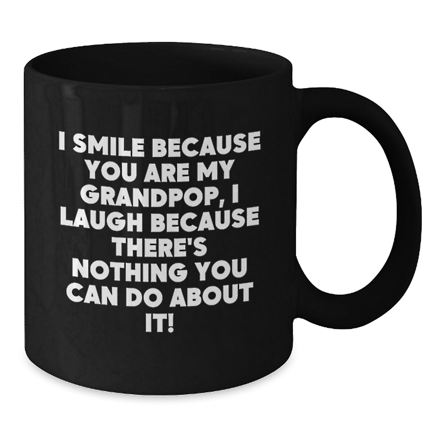Grandpop Keepsake Black Coffee Mug Birthday Gift for Him Ceramic 11oz - Additional