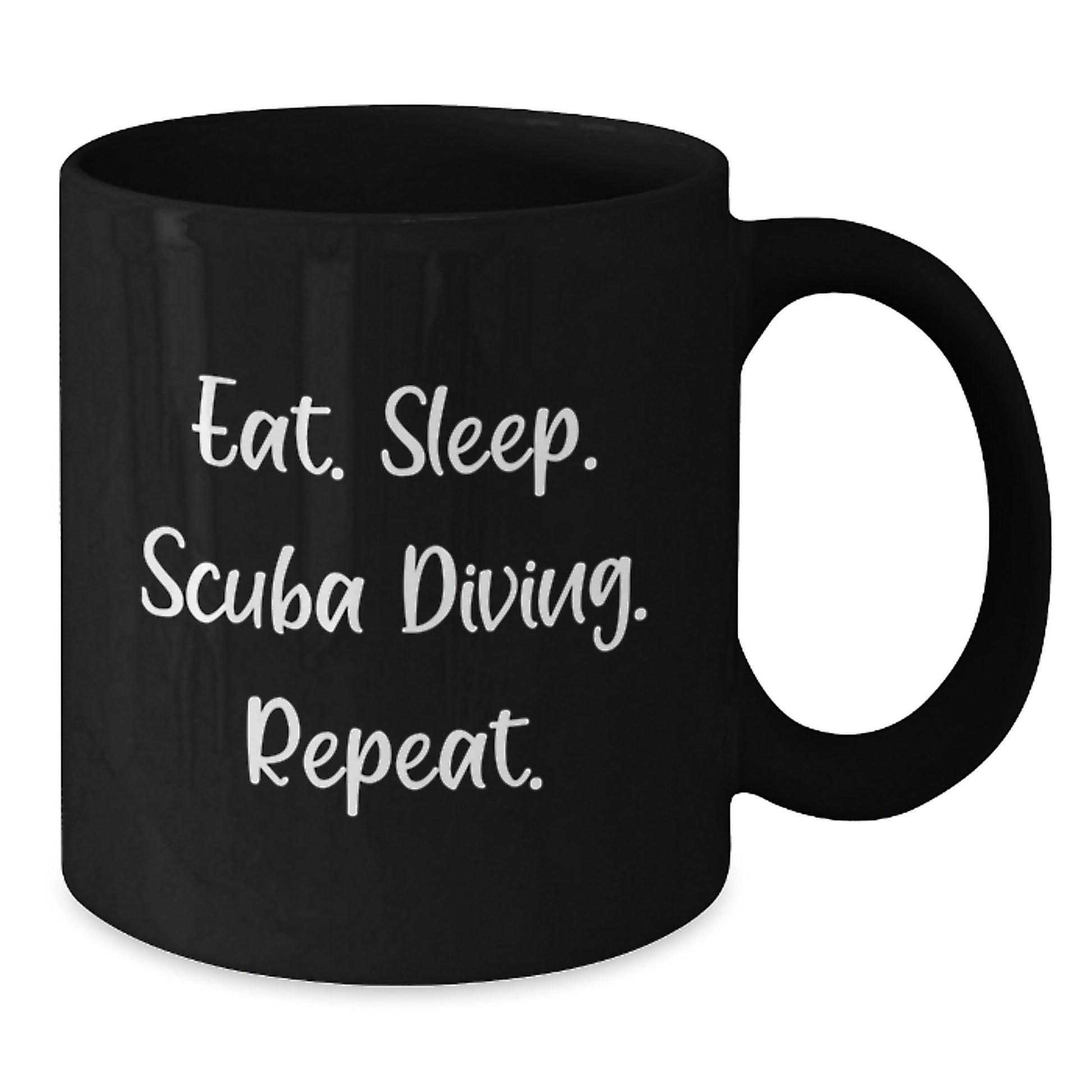 Scuba Diving Inspired Funny Black Coffee Mug Gifts for Scuba Diving Men from Friends - Additional