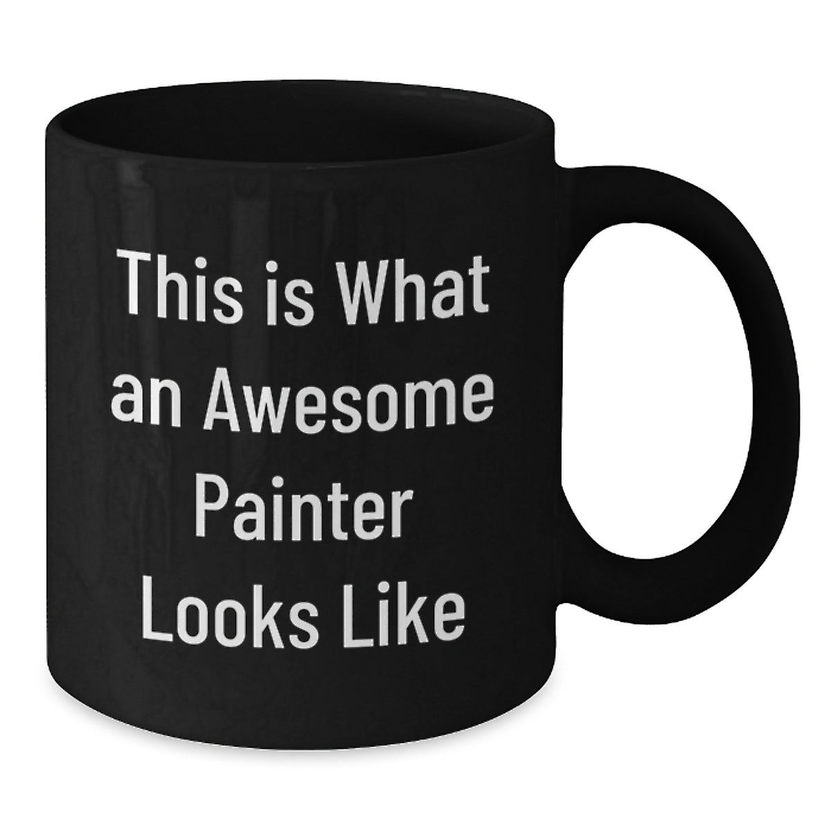 Funny Painter Gift Ideas, Awesome Painter Black Coffee Mug, Birthday Unique Gifts from Friends to Painter - Additional