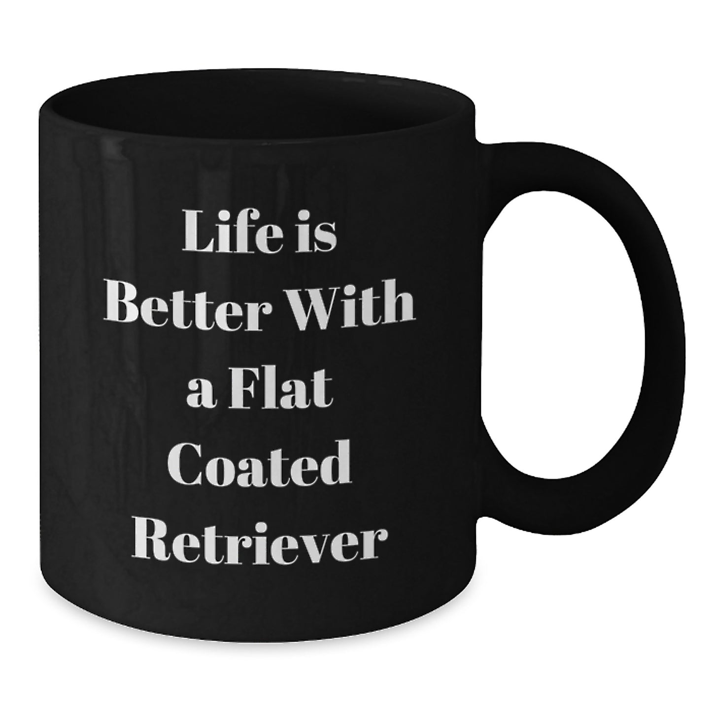 Funny Flat Coated Retriever Dog Gifts, Coffee Lovers, Valentine's Unique Gifts from Friends to Family - Additional