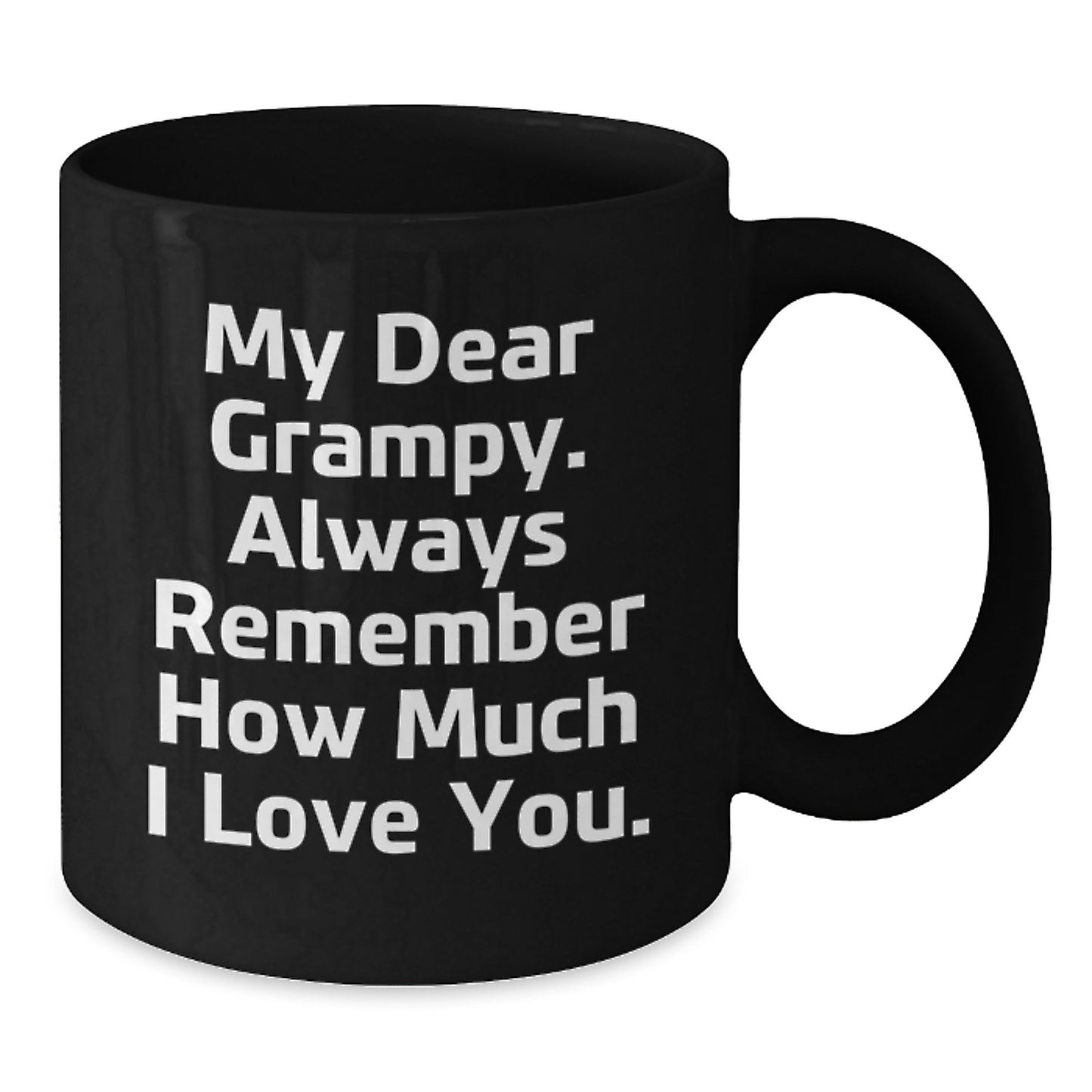 Grampy Keepsake Black Coffee Mug 11oz Graduation Gift for Him - Additional