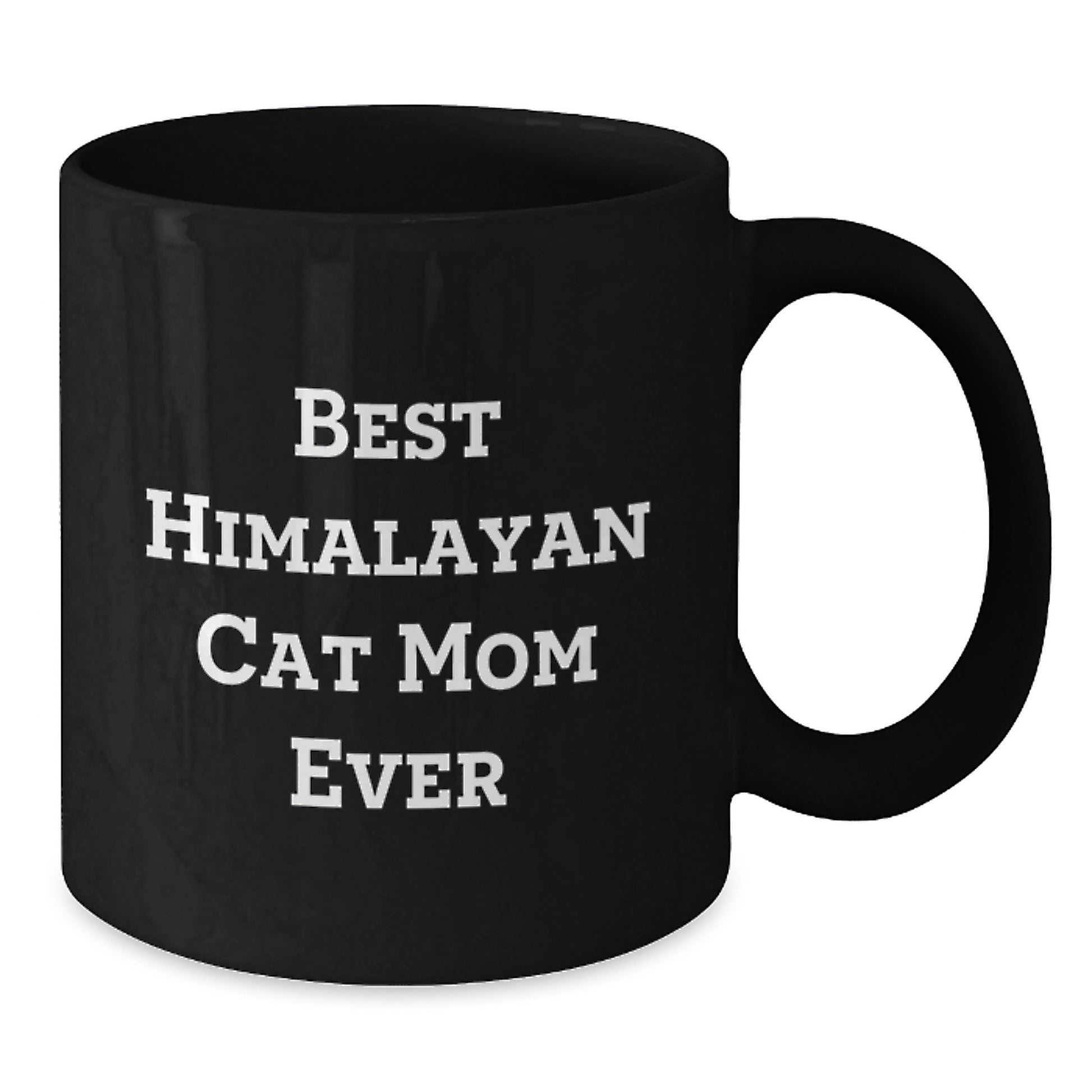 Himalayan Cat Mom Lover Gifts from Friends for Birthday Unique Gifts - Best 'Mom Ever' Funny Black Coffee Mug for Her - Additional