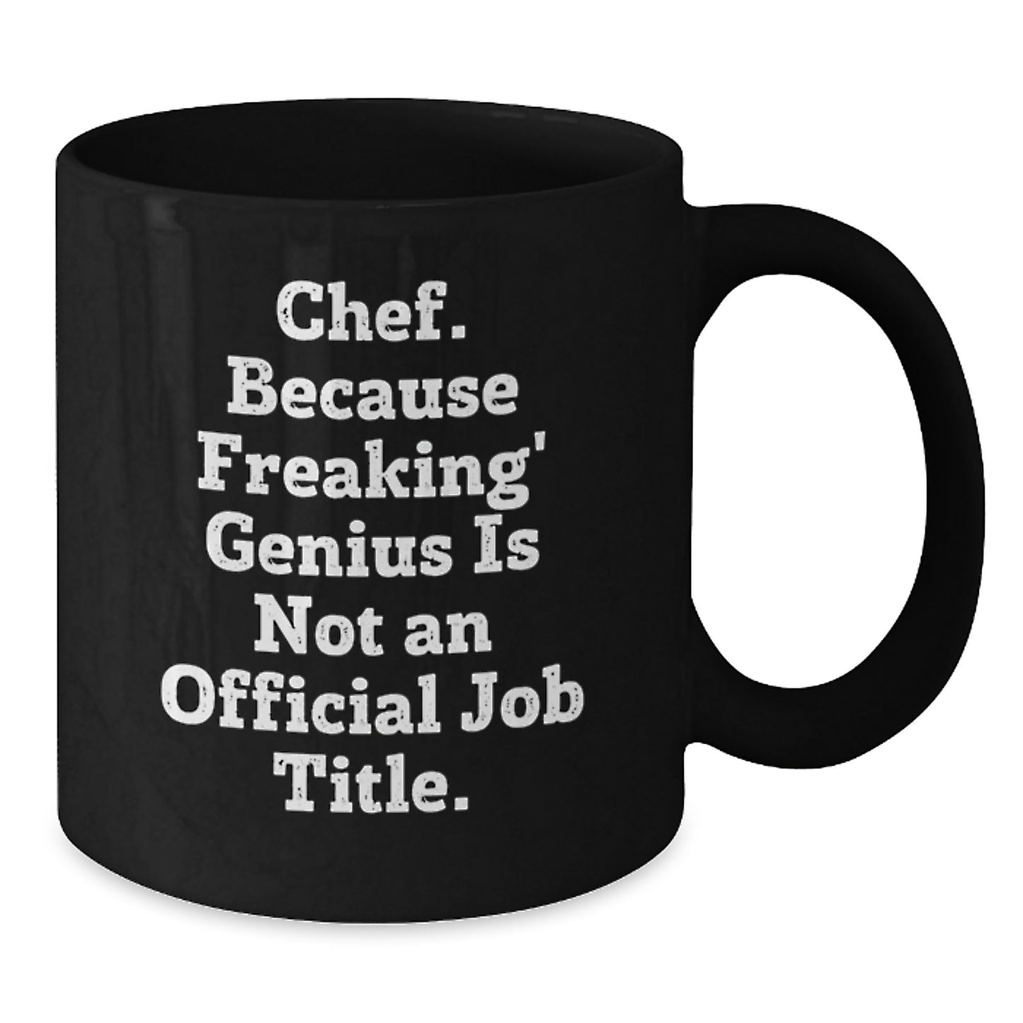 Chef Keepsake Black Coffee Mug for Him Birthday Gift with 11oz Capacity - Additional