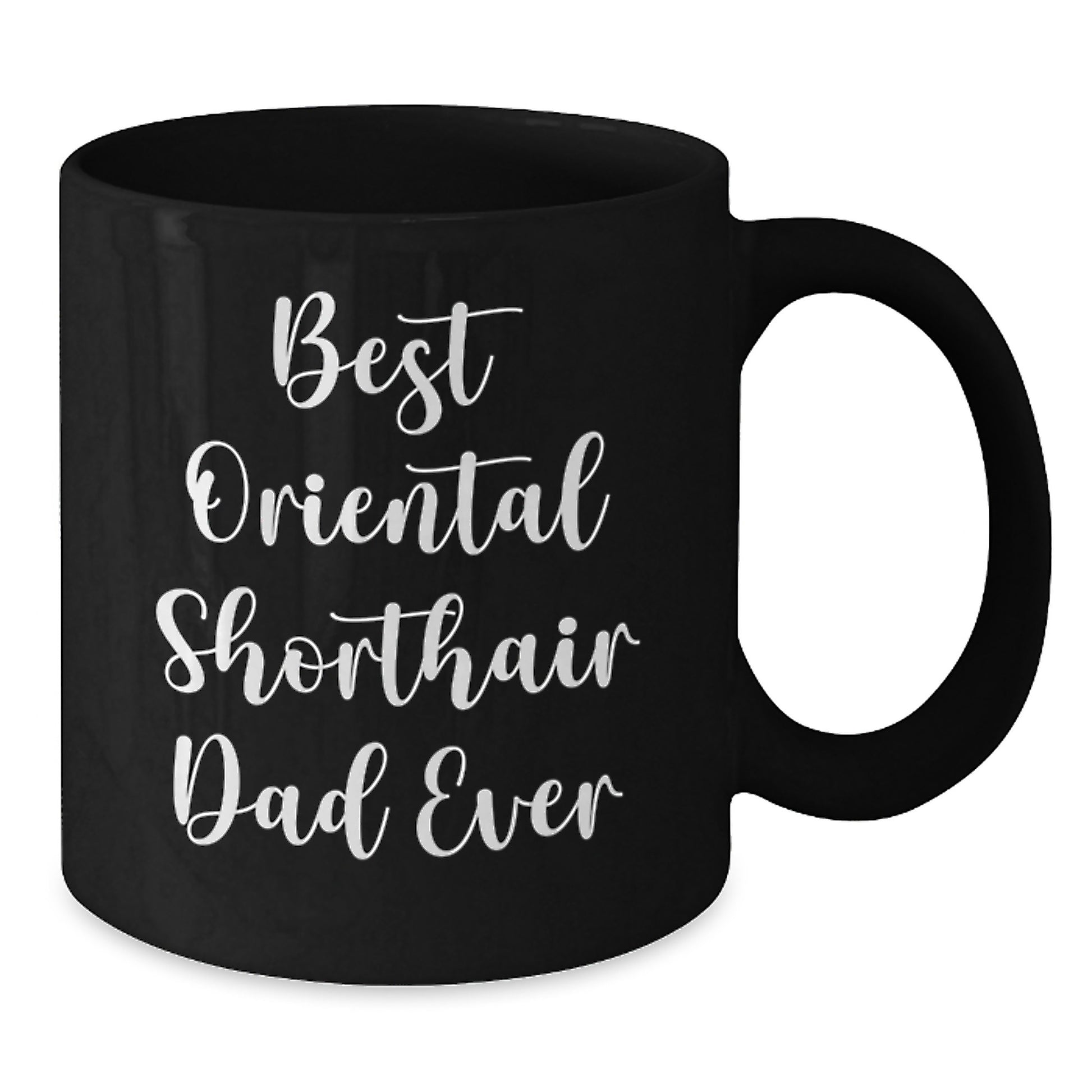 Funny Gifts for Oriental Shorthair Cat Lovers from Friends - Best Dad Ever Coffee Mug for Valentine's - Additional