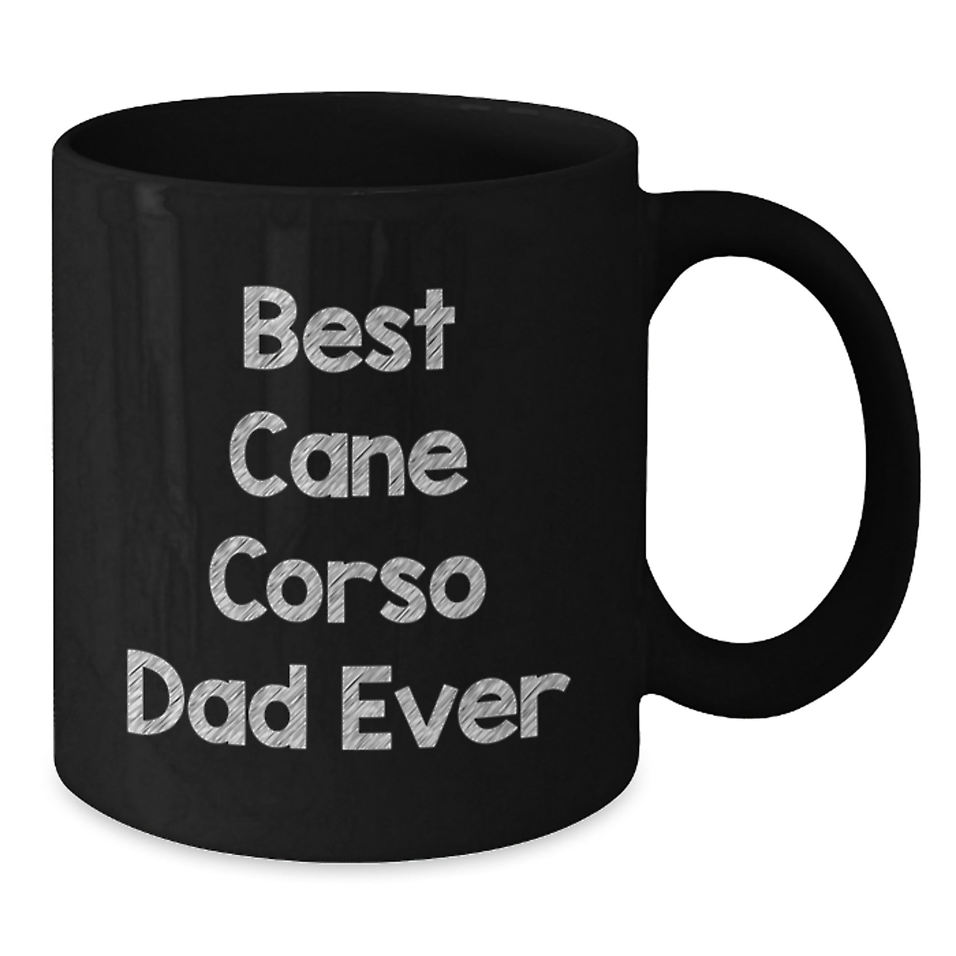Cute Cane Corso Dad Gifts for Men Women Friends Valentines Day Unique Black Coffee Mugs from Dad - Additional