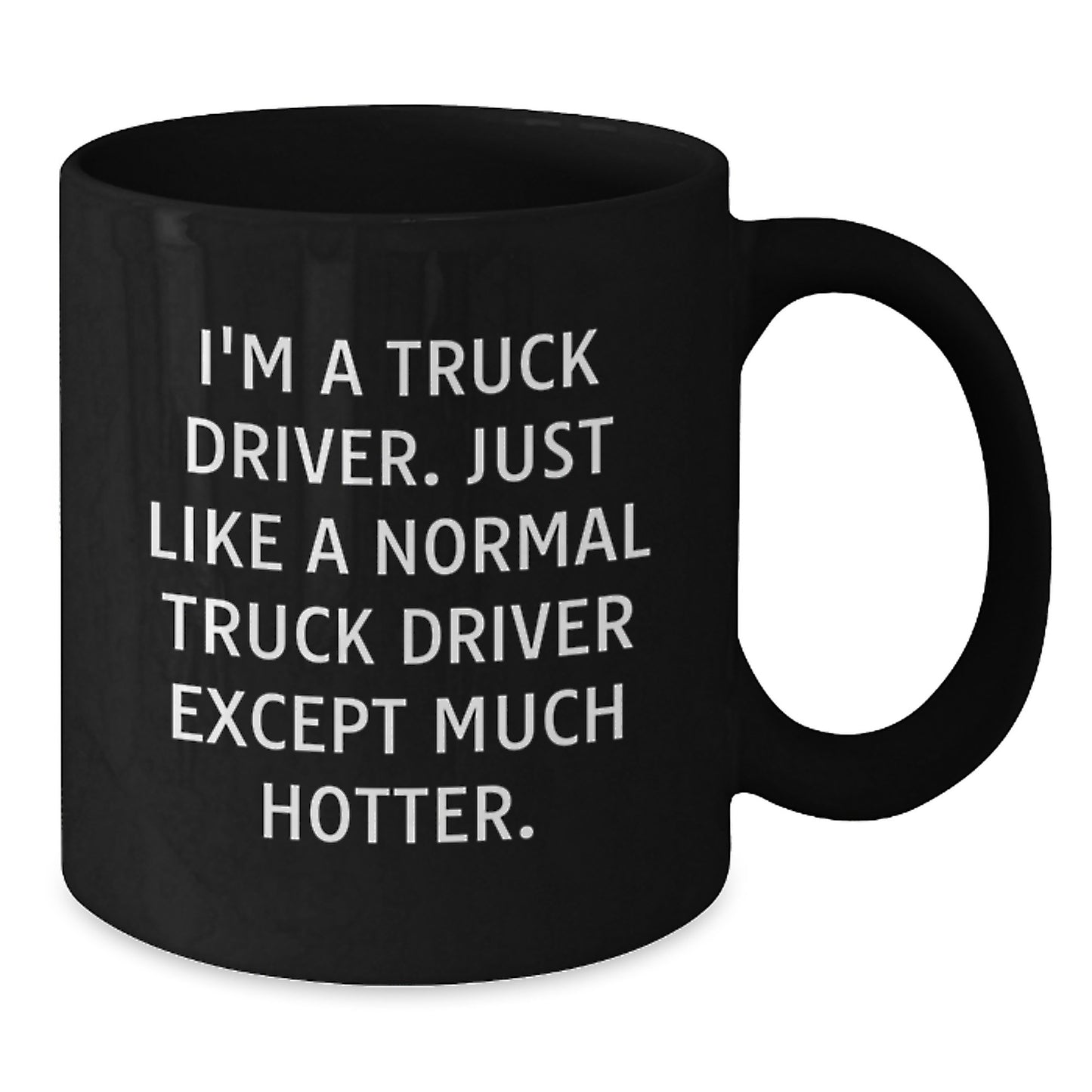 Funny Gift for Truck Driver Men, Unique Black Coffee Mug, Ideal for Long Haul Truckers, Father's Day Unique Gifts from Friends - Additional