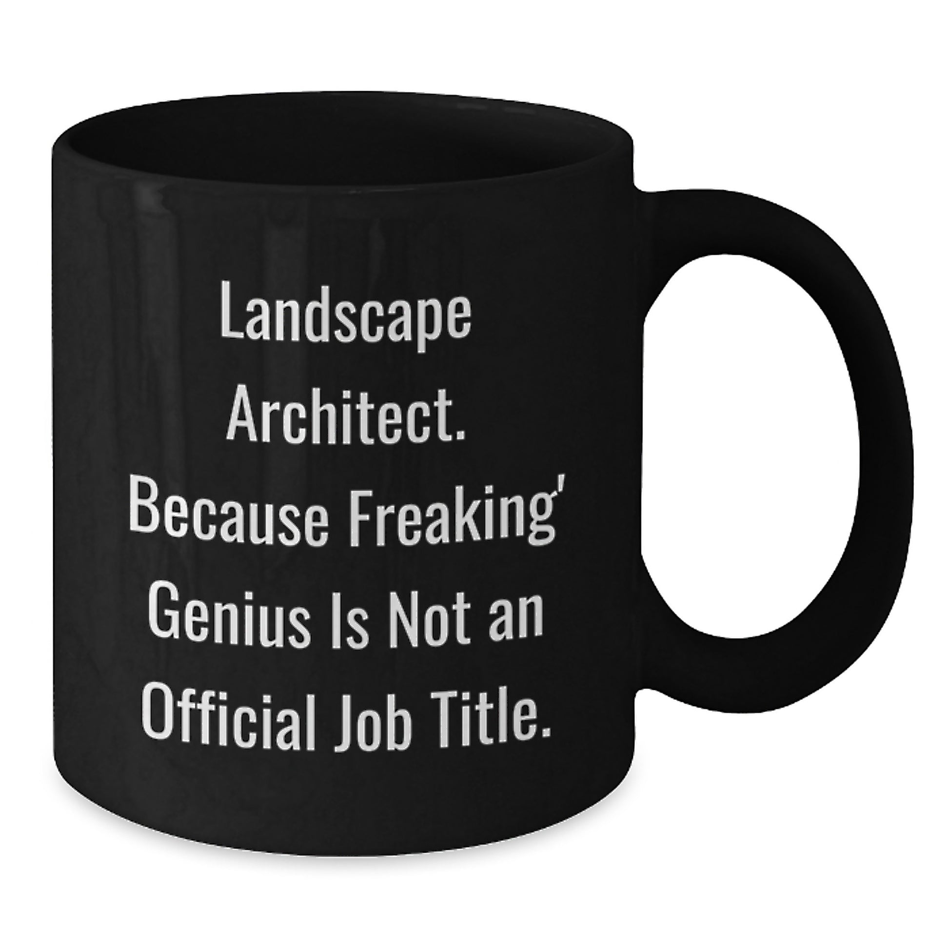 Funny Landscape Architect Graduation Unique Gifts from Friends to Men Black Coffee Mug - Additional