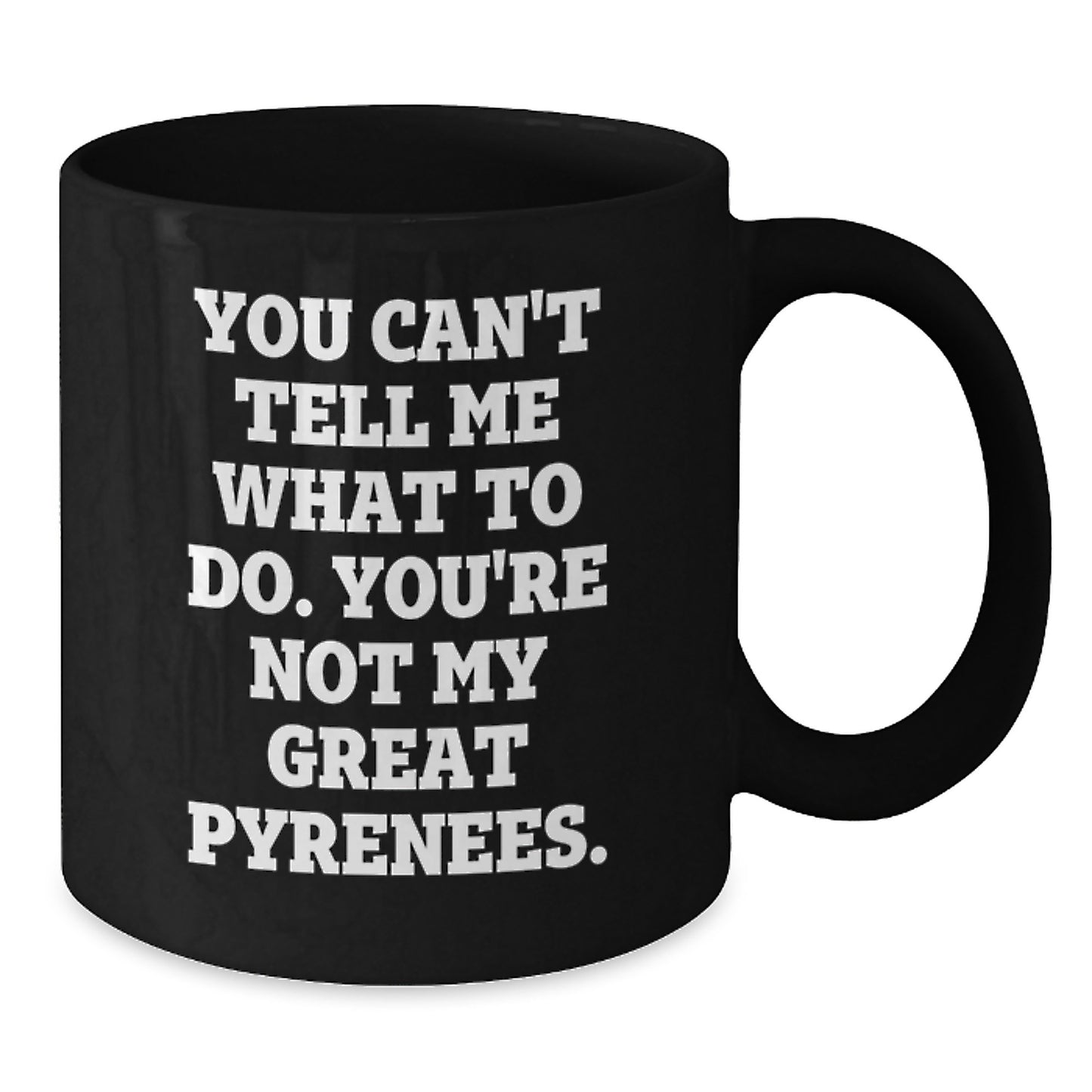 Funny Great Pyrenees Dog Birthday Unique Gifts for Men Women Friends Family from Men Funny Great Pyrenees Dog Quote Black Coffee Mug - Additional