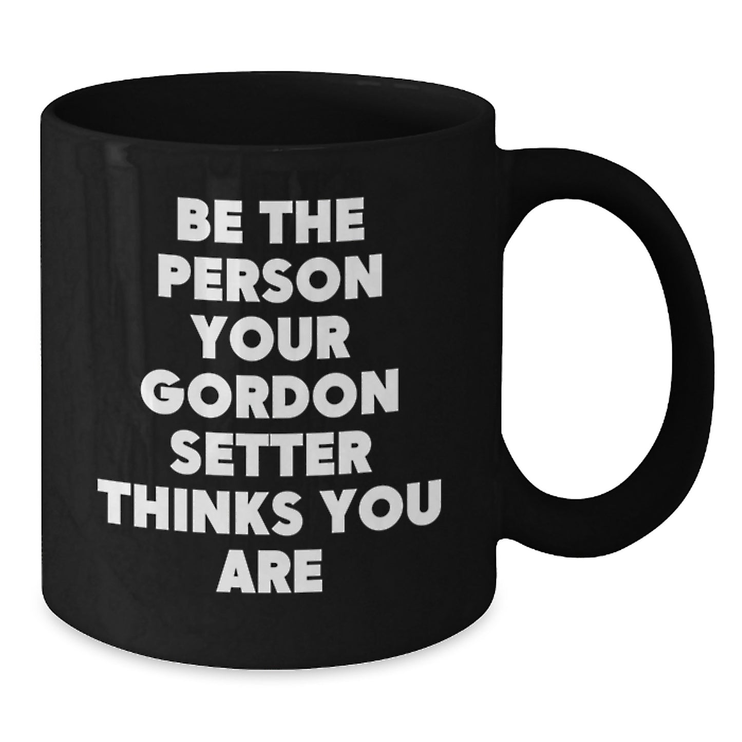 Gordon Setter Dog Lovers Black Coffee Mug Funny Valentine's Gift for Him from Family - Additional