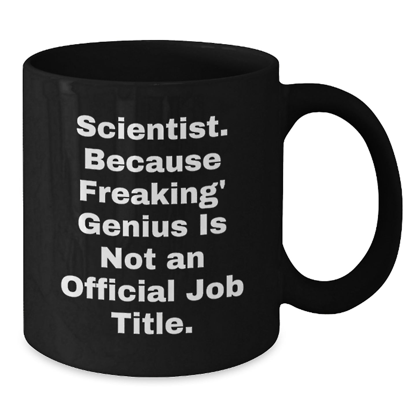 Scientist Keepsake Black Coffee Mug Birthday Gift for Him - Additional