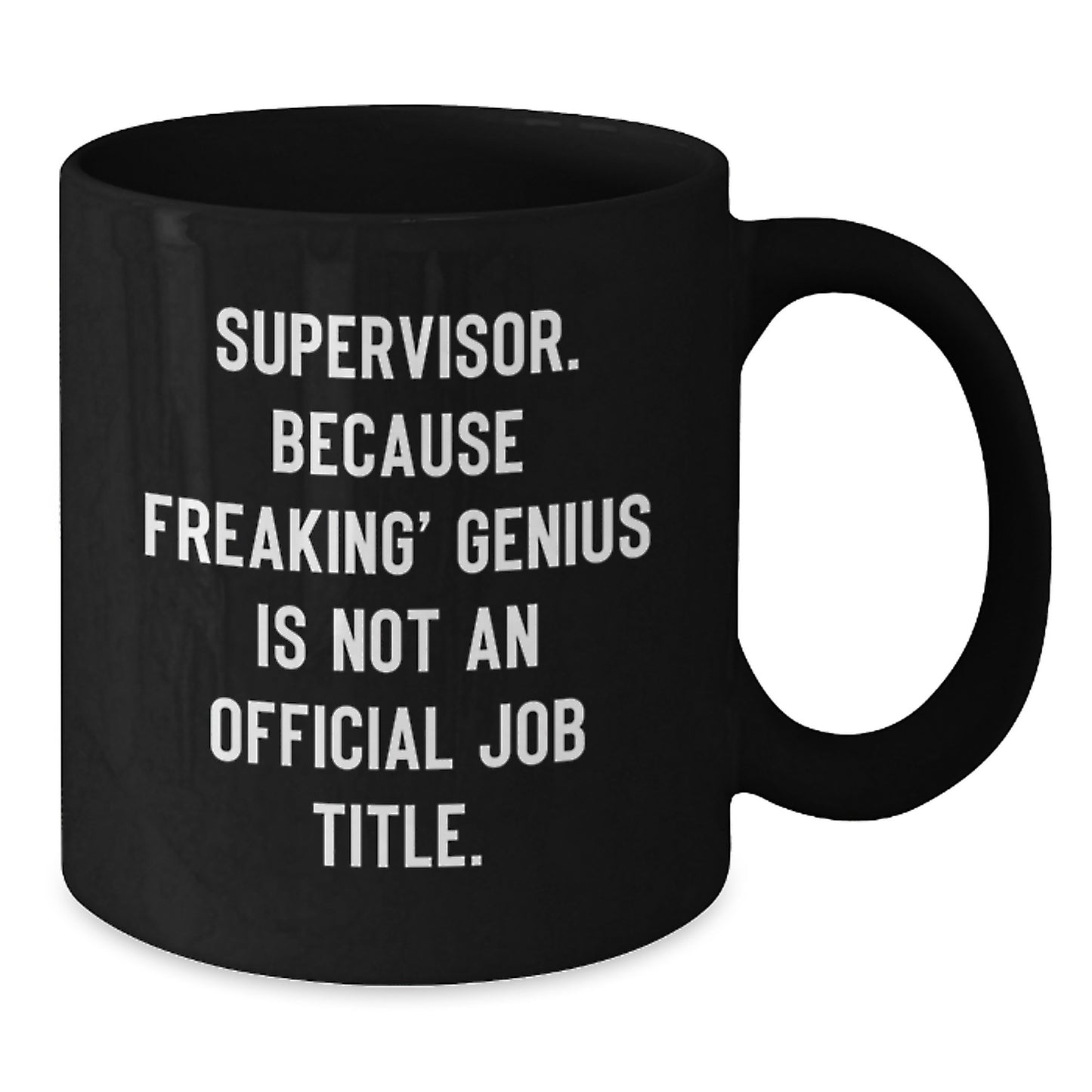 Birthday Gift for Her Supervisor Black Coffee Mug Present With 11oz - Additional