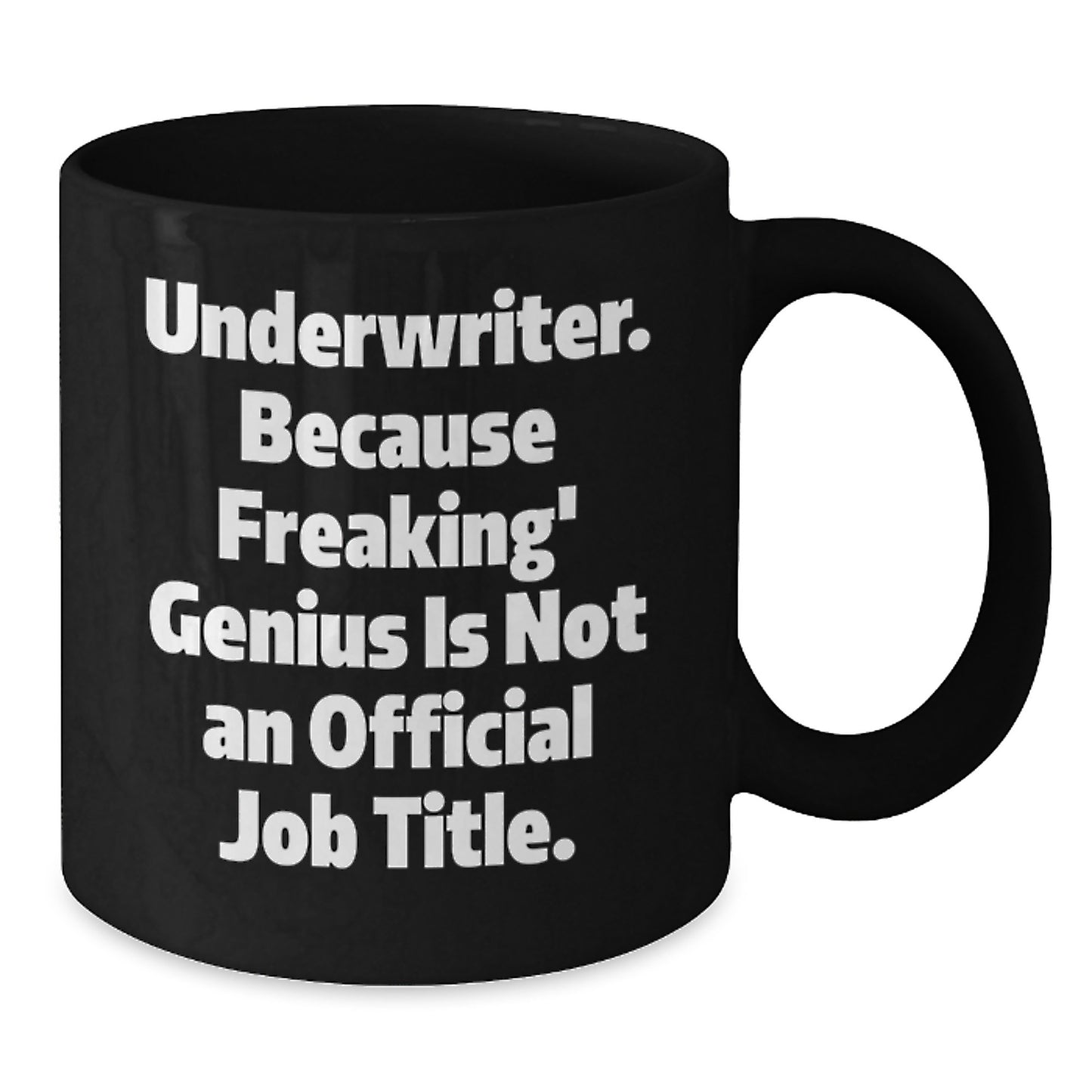 Underwriter Keepsake Premium Black Coffee Mug for Him Birthday Gift - Additional