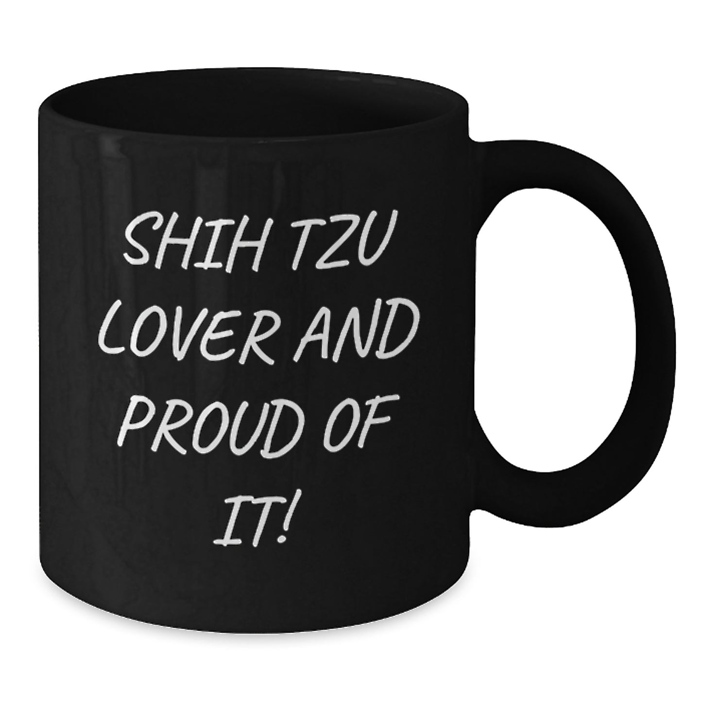 Shih Tzu Dog Lover Gifts from Friends to Family Valentine's Unique Black Coffee Mug Shih Tzu Dog - Additional