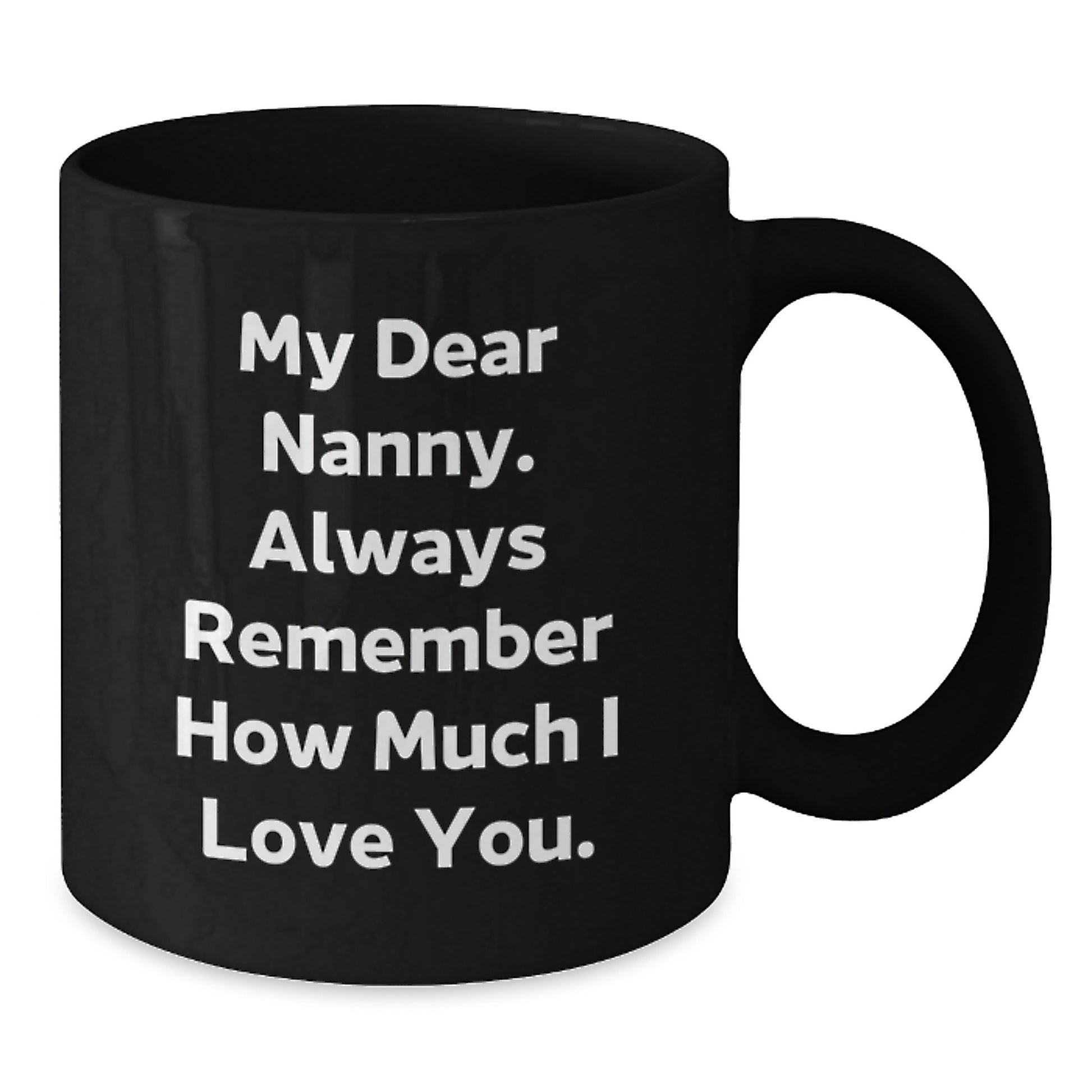 Funny Nanny Quotes Black Coffee Mugs Gifts from Family, Unique Graduation Gifts for Nanny, 11oz or 15oz Ceramic Mug - Additional