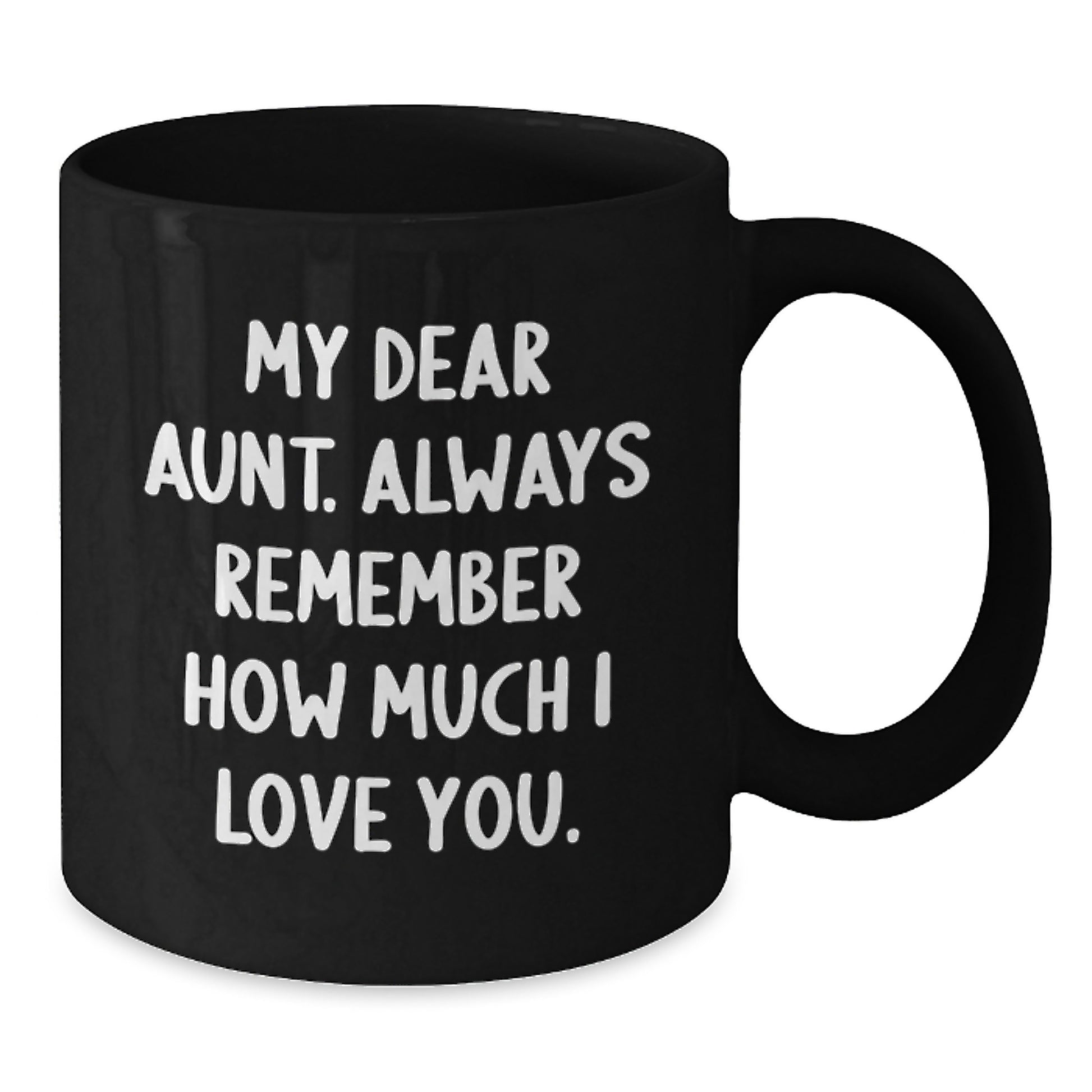 Funny Quotes Gifts from Aunt, Black Coffee Mug, Graduation Unique Gifts for Her Aunt - Additional