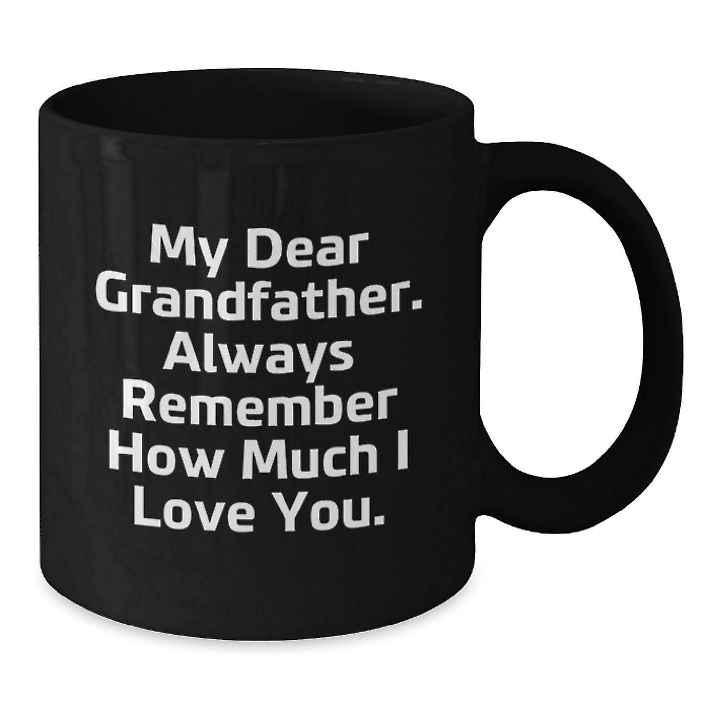 Grandfather Keepsake Black Coffee Mug for Him 11oz Graduation Gift - Additional