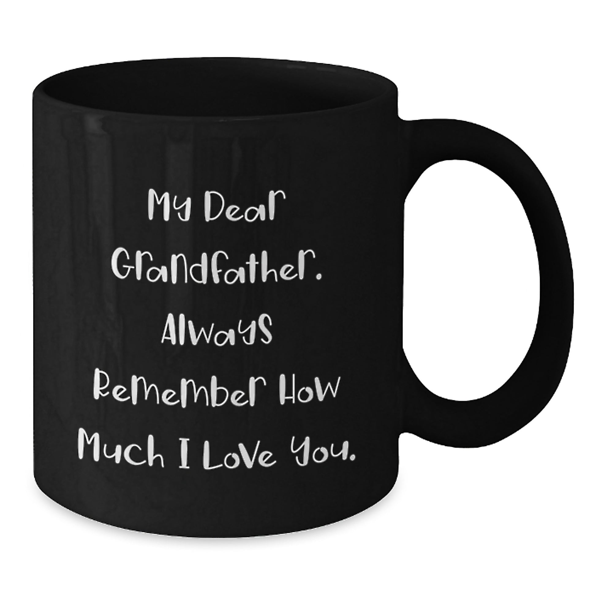 Grandfather Graduation Gift for Dad Black Coffee Mug Present - Additional