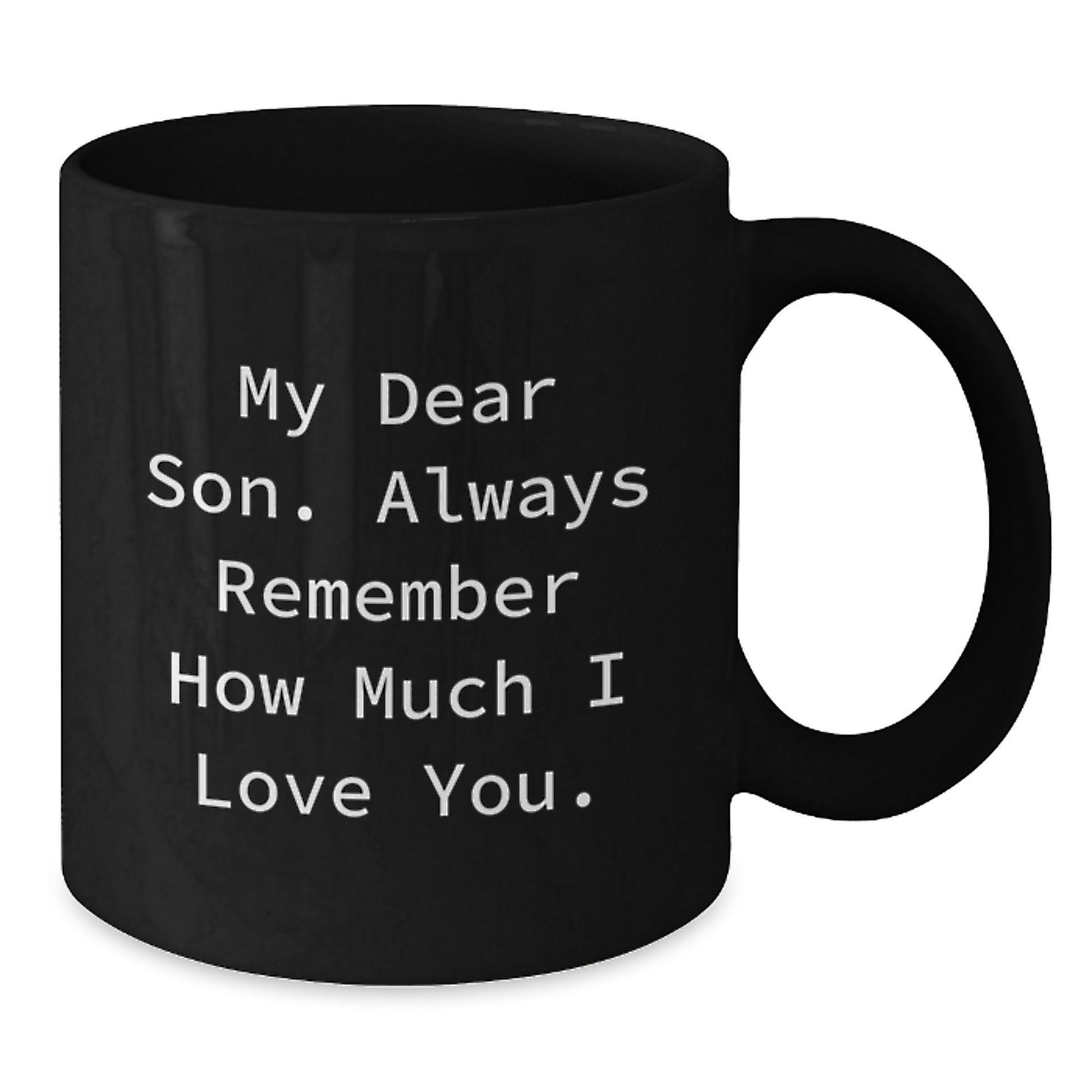 Gifts from Mom to Son Inspirational Black Coffee Mug for Graduation - Additional