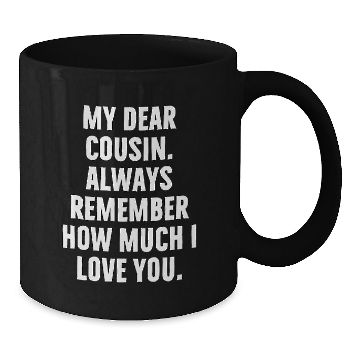 Favorite Cousin Elegant Black Coffee Mug Birthday Gift for Kids - Additional