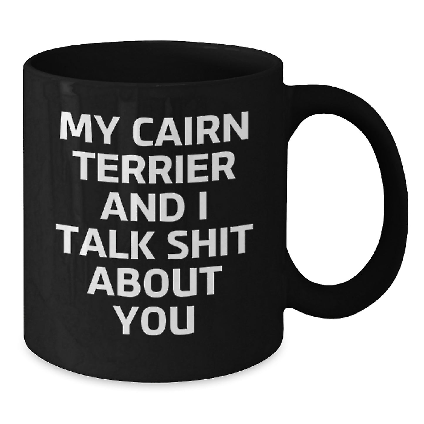 Birthday Gift Present for Her Cairn Terrier Black Coffee Mug - Additional