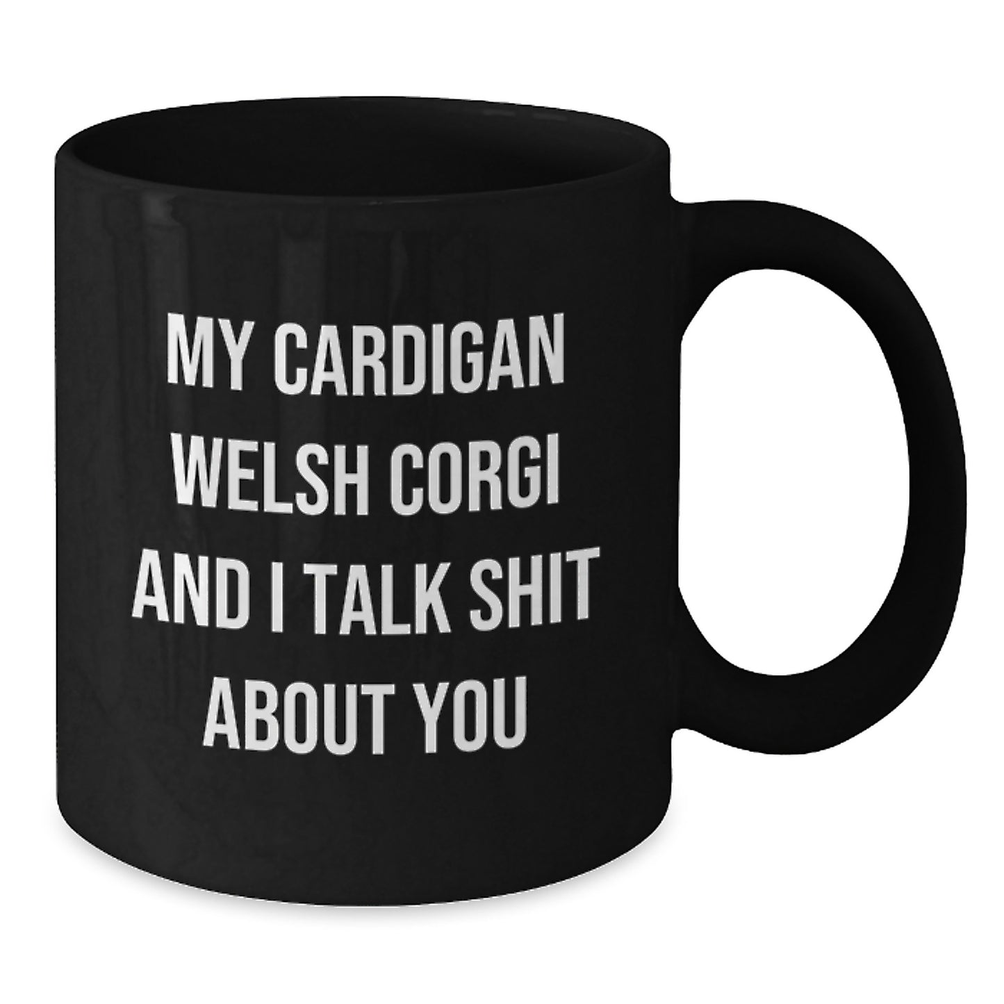 Birthday Gift Cardigan Welsh Corgi Mug for Her – Black Present - Additional