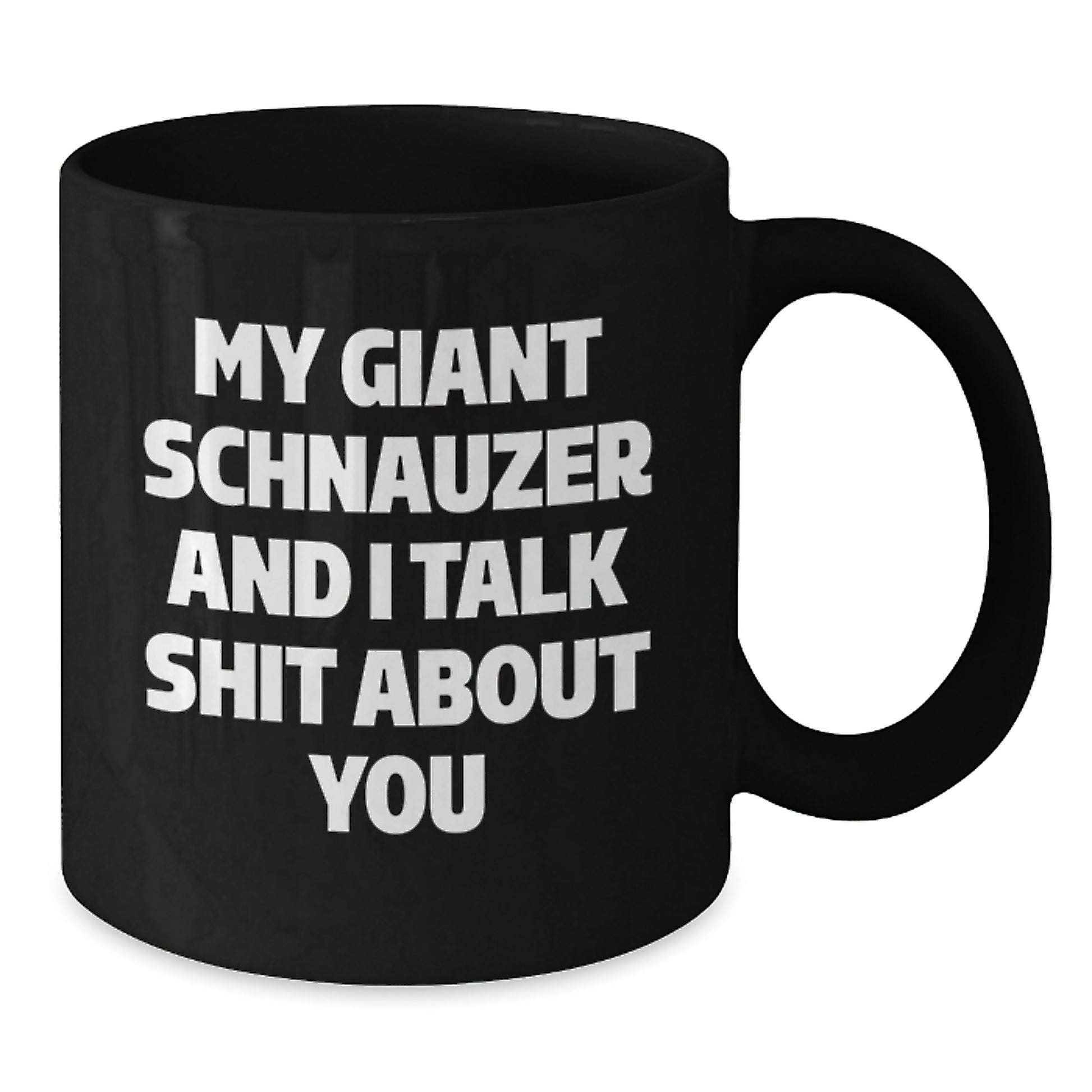 Funny Giant Schnauzer Dog Black Coffee Mug Gifts from Friends to Men, Women, Coworkers, Family, for Giant Schnauzer Dog Graduation Unique Gifts - Additional